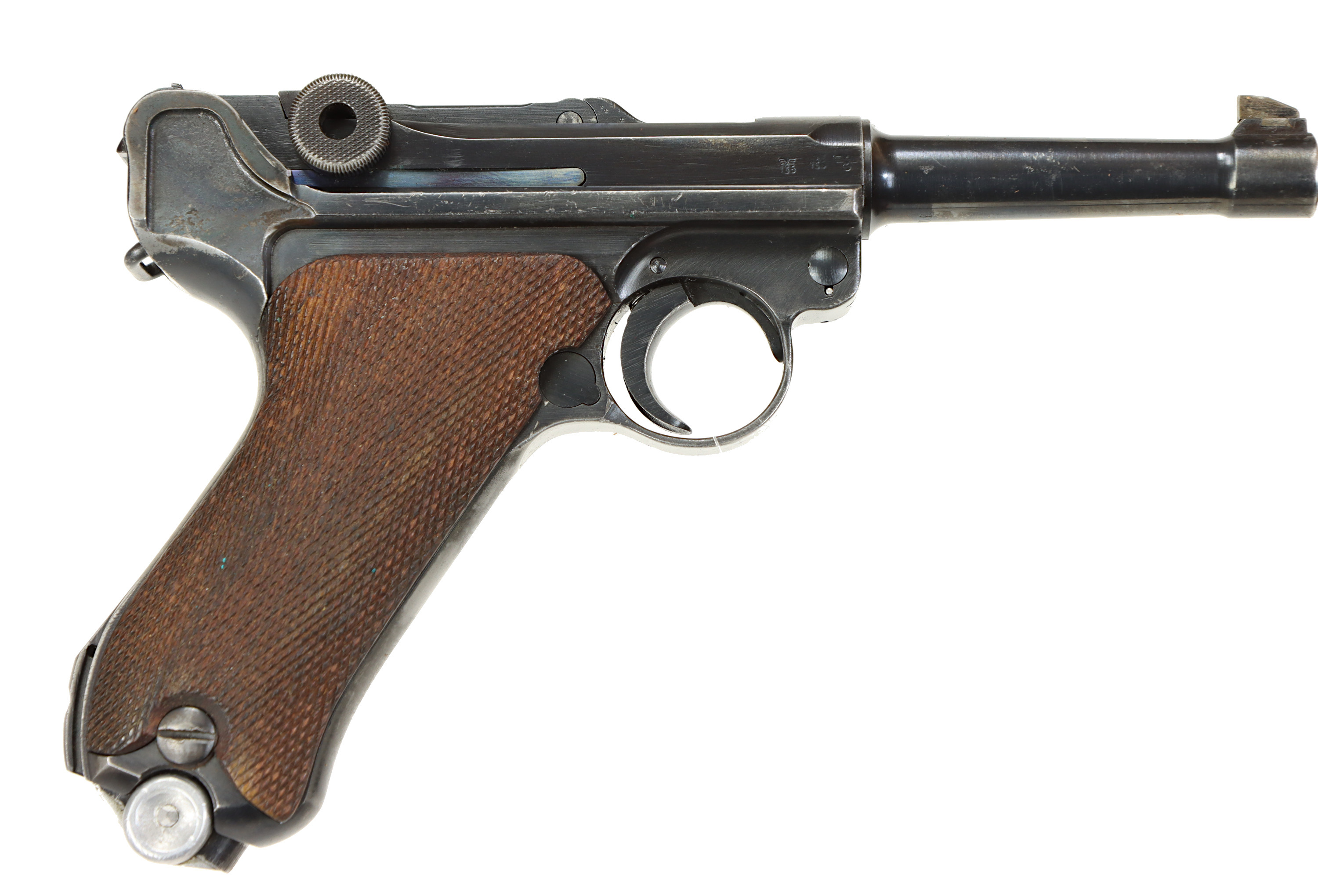 PISTOL, fabrikat Mauser Obendorf, modell P08, kaliber 9x19, tillv.nr 3052.