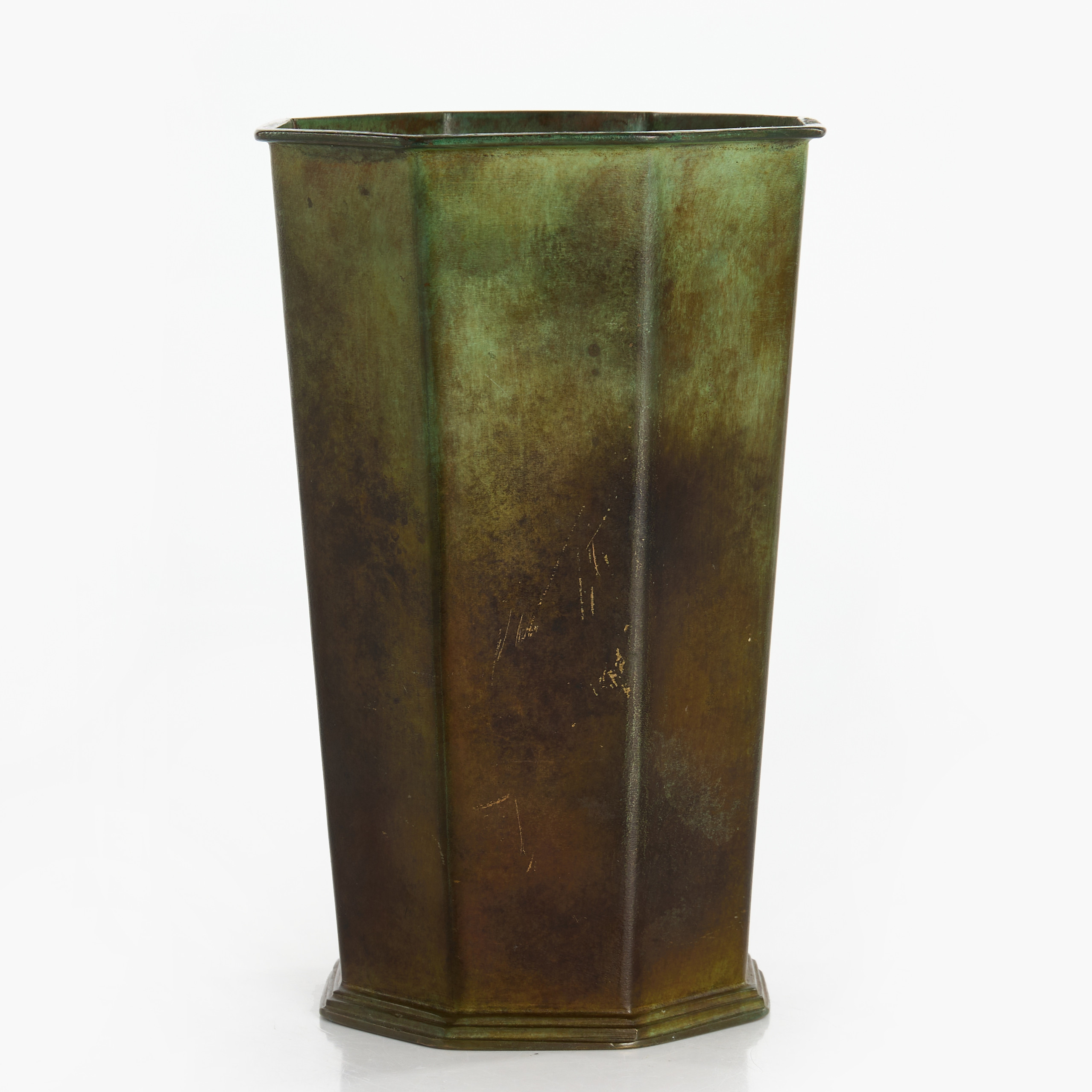 VAS, brons, oktagonal form, Sverige, 1920/30-tal. Swedish Grace.