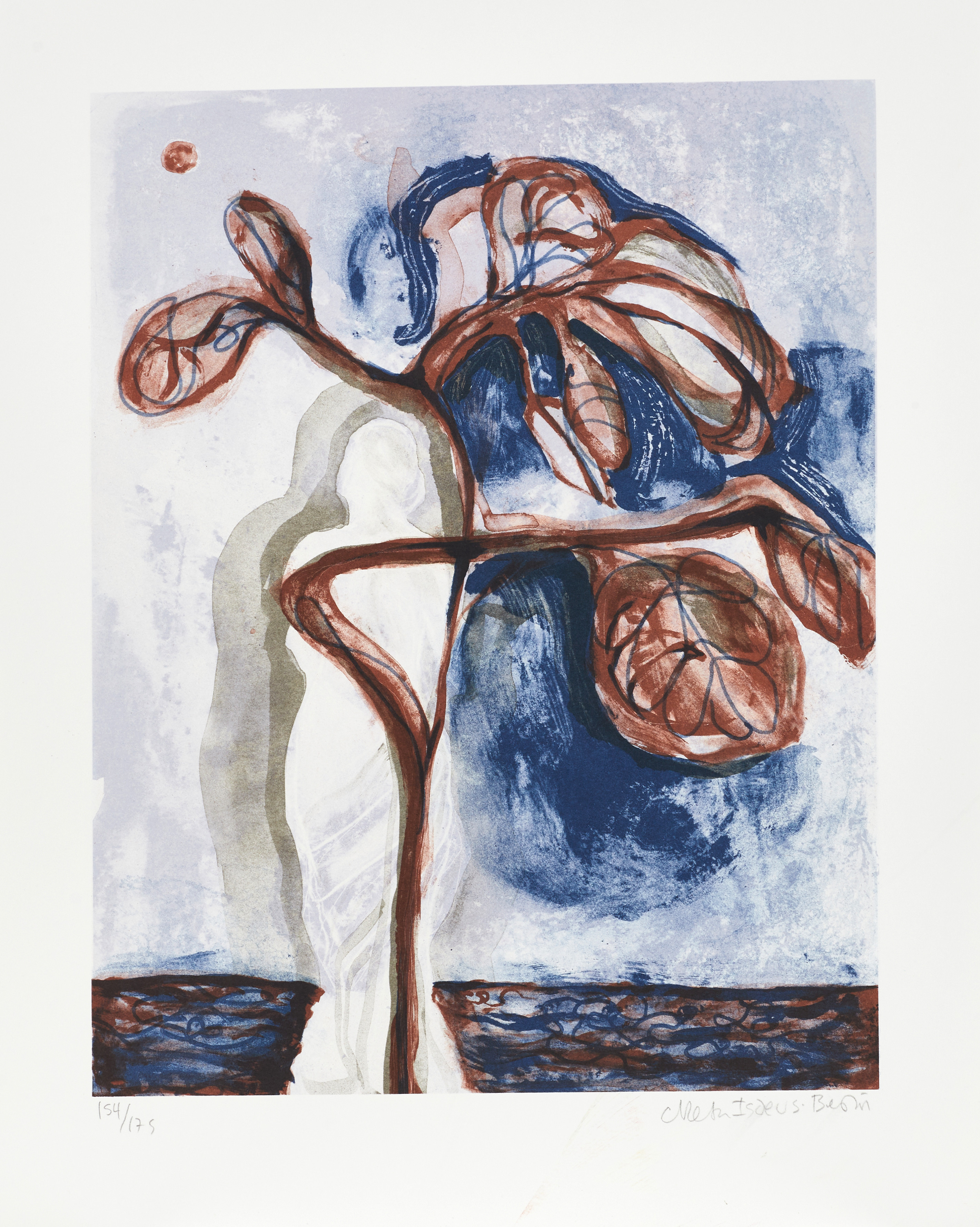 META ISAEUS-BERLIN (FÖDD 1963). Litografier, 2 st, "Outdoors" & "Indoors", signerade och numrerade 154/175 resp. 159/175.