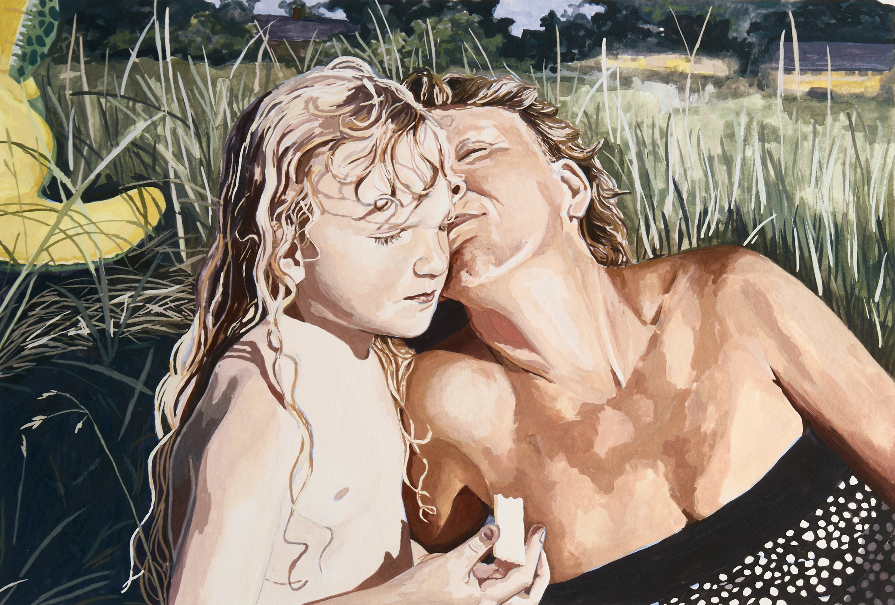 VERONIKA DANIELSSON. "Mor och dotter", 2022, signerad, numrerad 3/150, giclée.