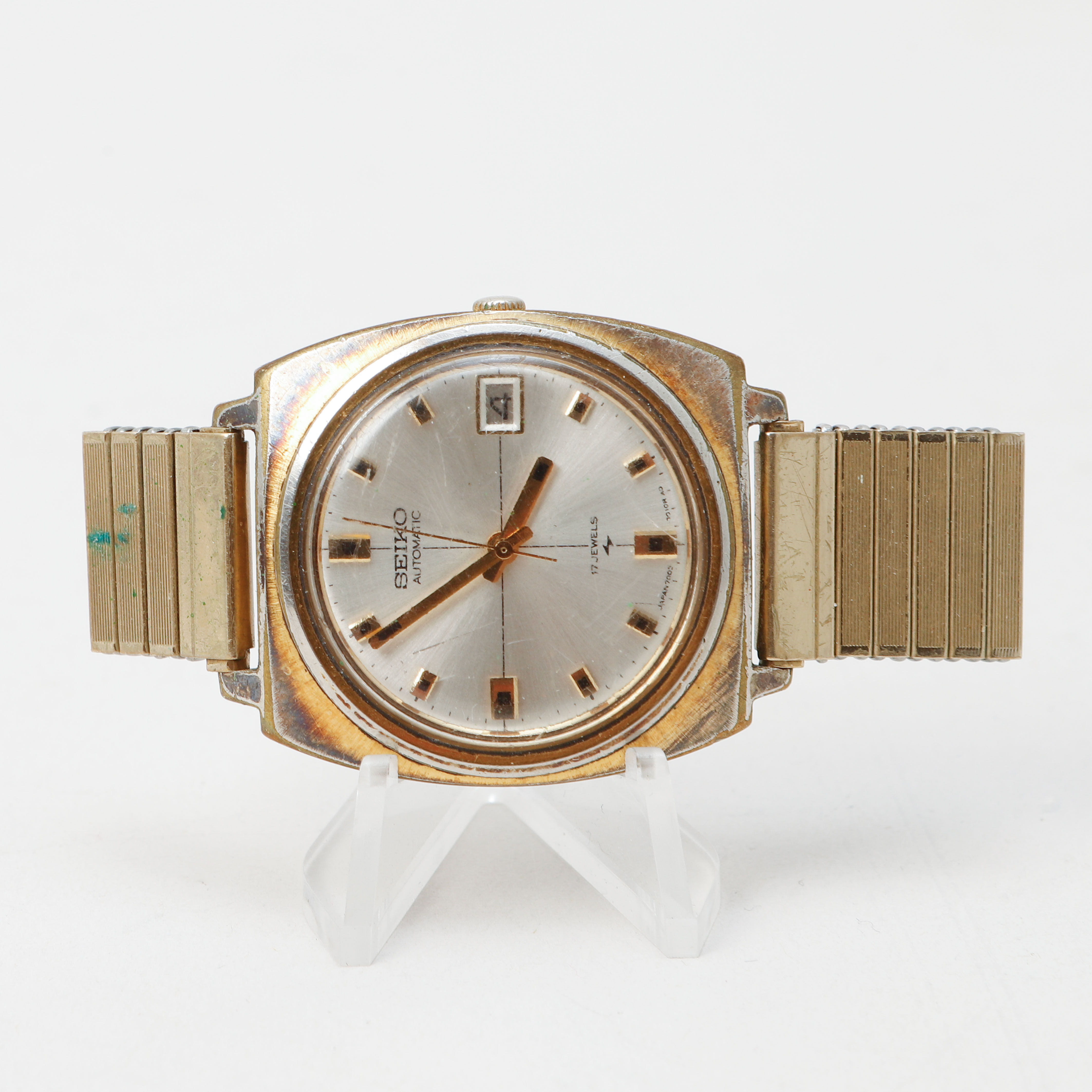 ARMBANDSUR, Seiko, stål/doublé, automatisk, 1970-tal.