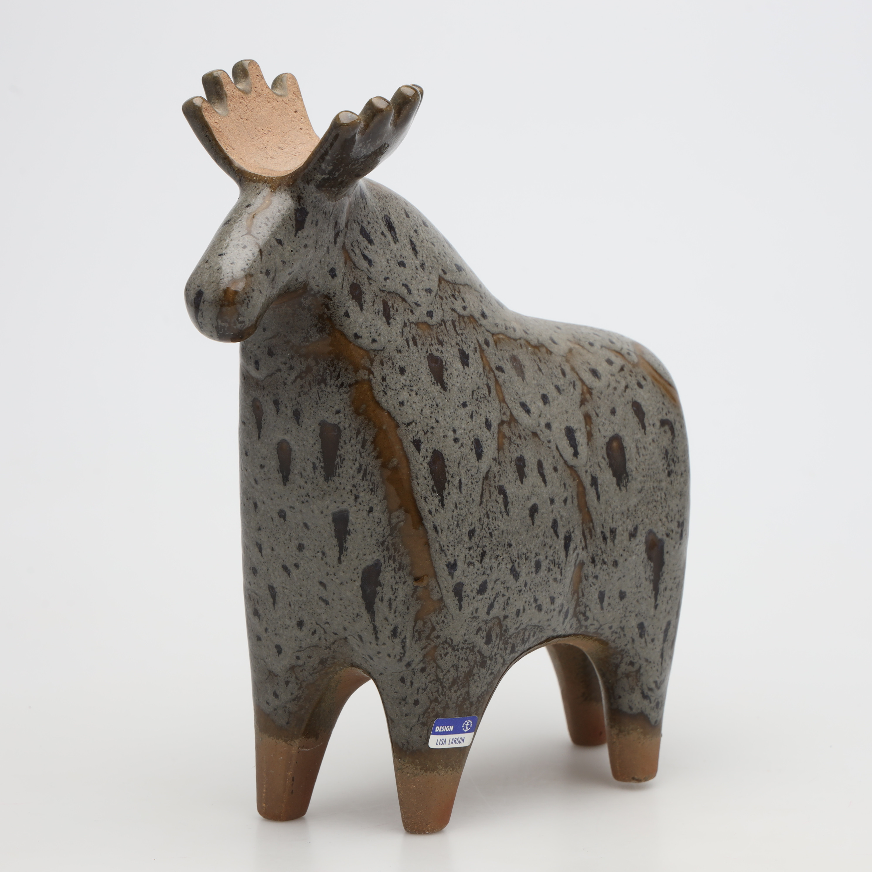 LISA LARSON. FIGURIN, stengods, "Älg", ur serien "Stora Zoo", Gustavsberg.