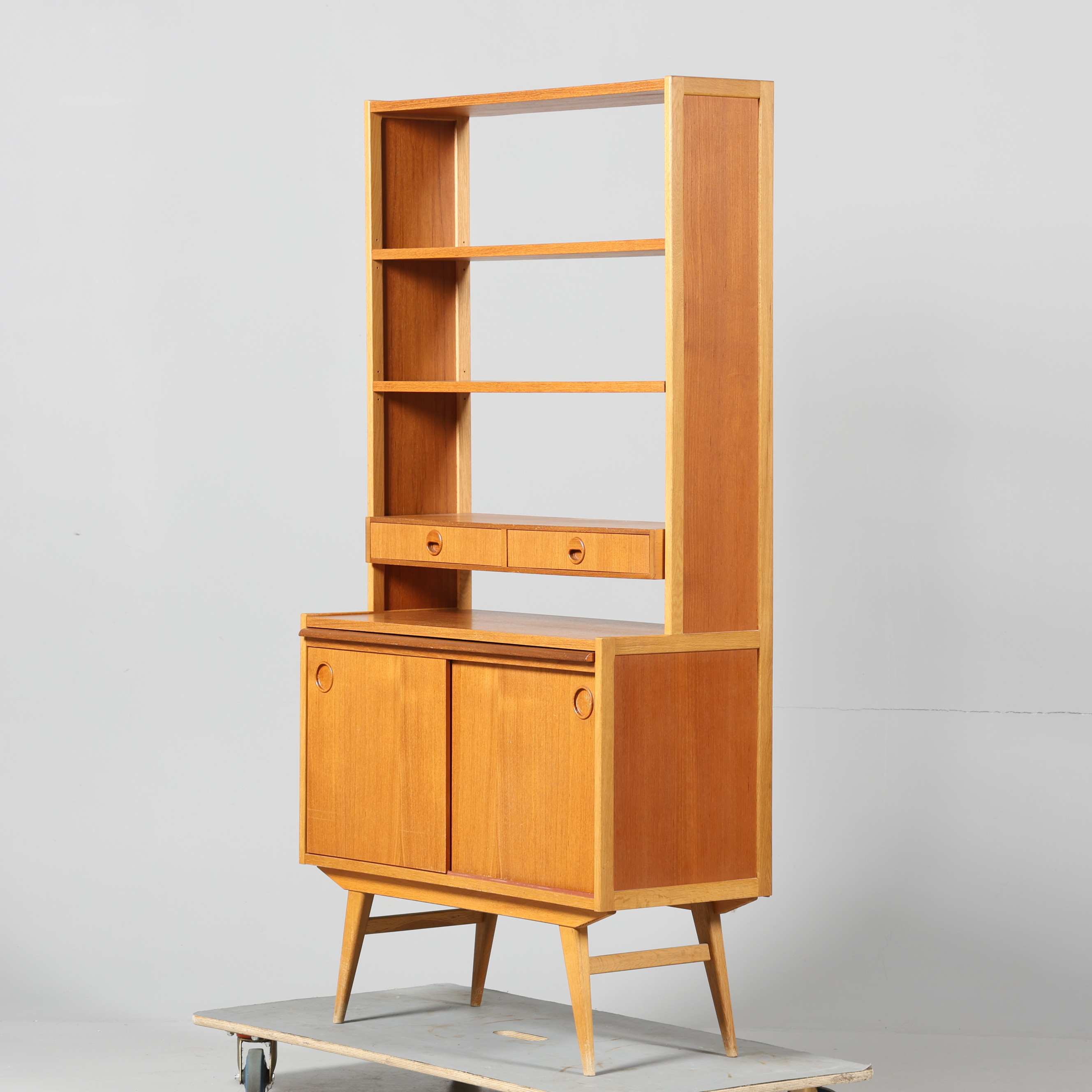 BOKHYLLA, teak, 1950/1960-tal.