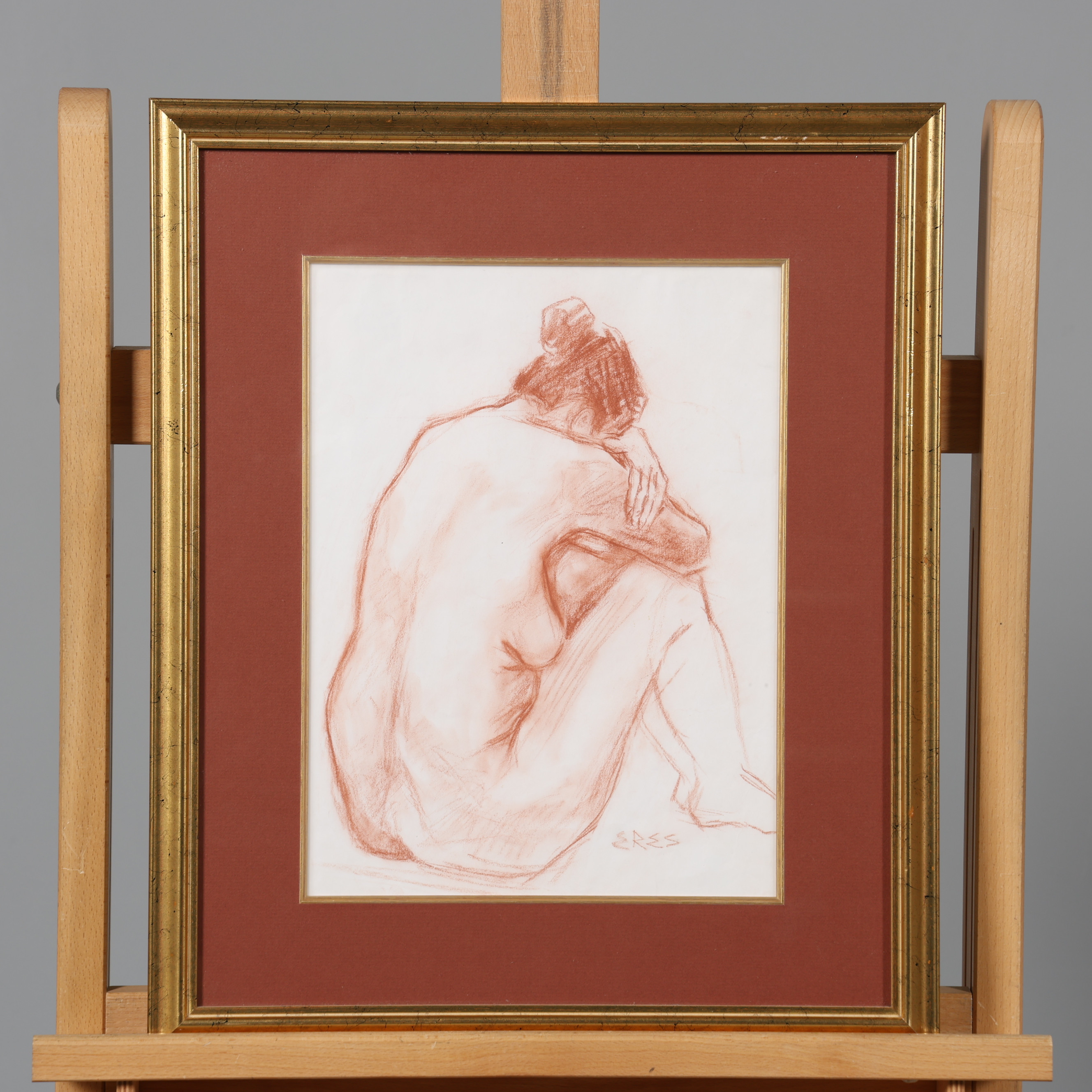 ARNOLD ERES. TECKNING, signerad.