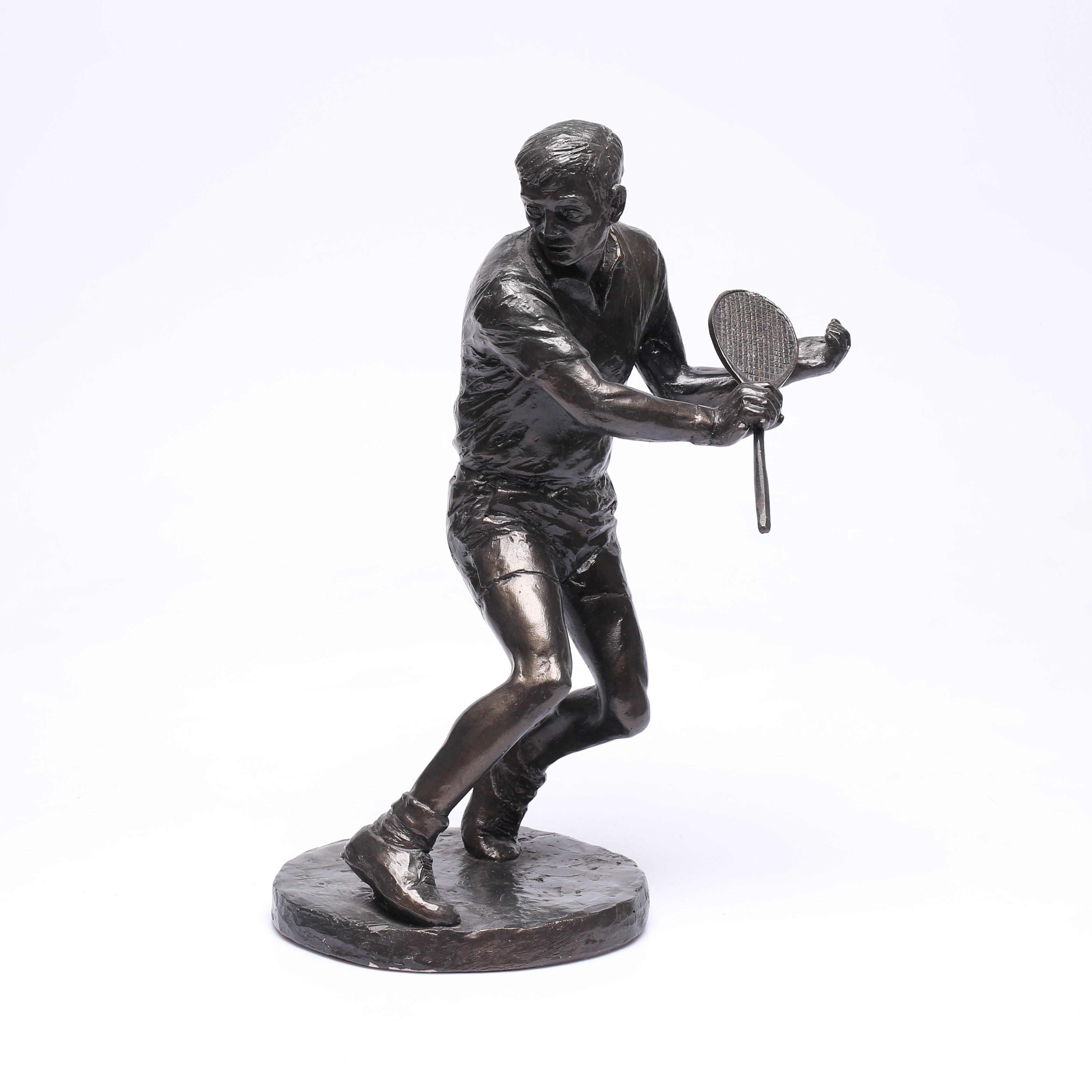 AUSTIN PRODUCTIONS. skulptur, tennisspelare, 1978.