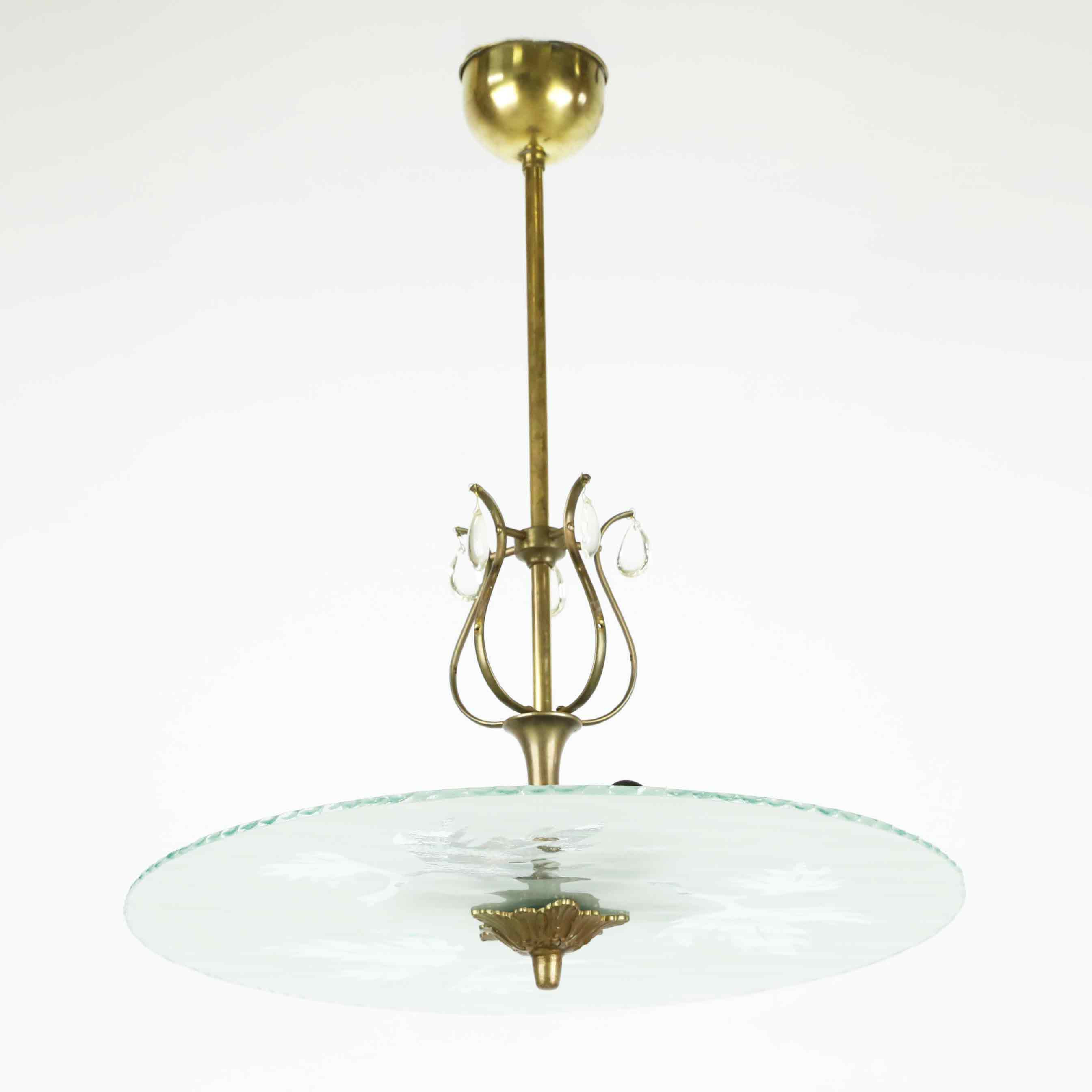 TAKPLAFOND, Swedish Grace, glas, 1930-tal.