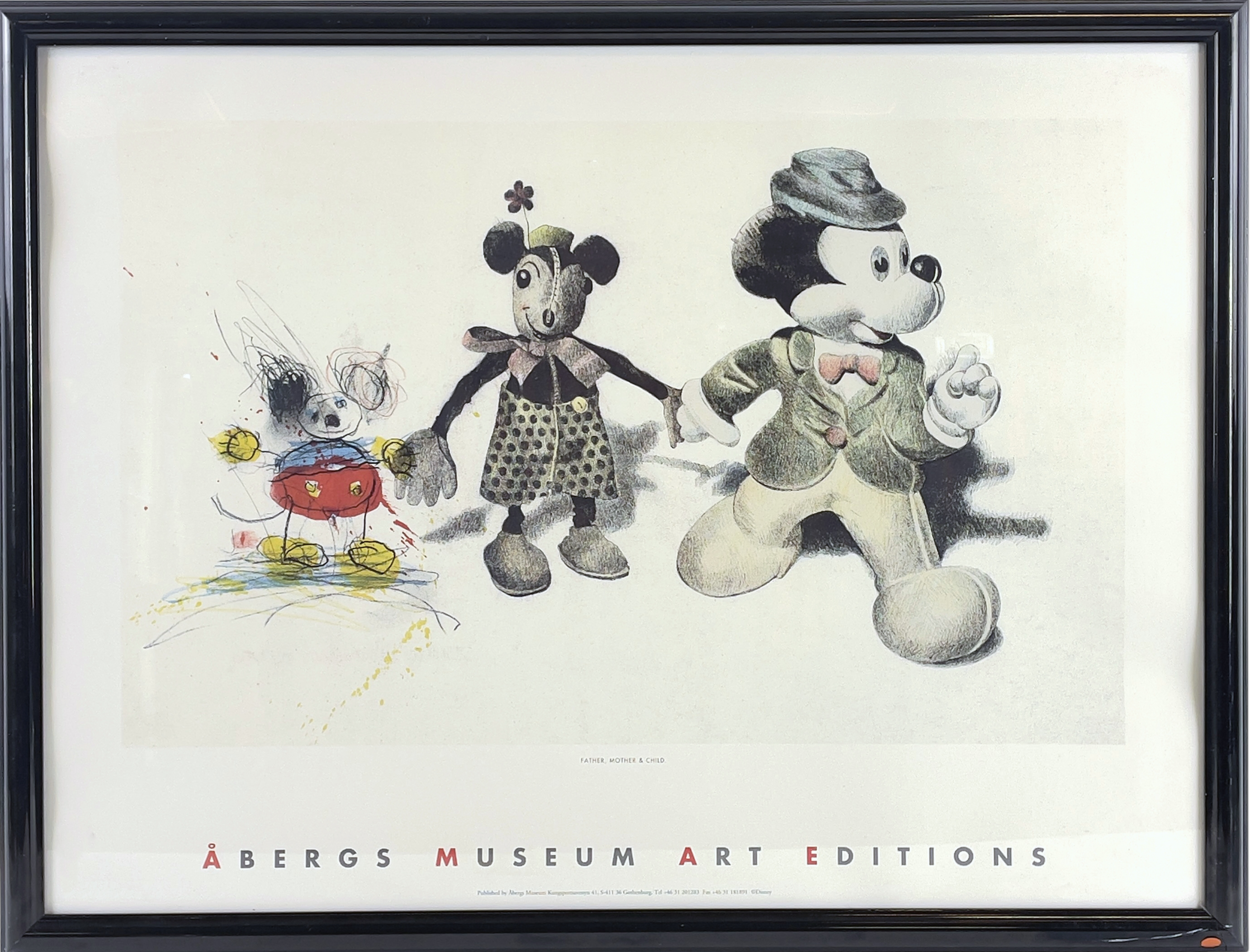 LASSE ÅBERG, efter. Affisch, offsettryck, "Father, Mother & Child".