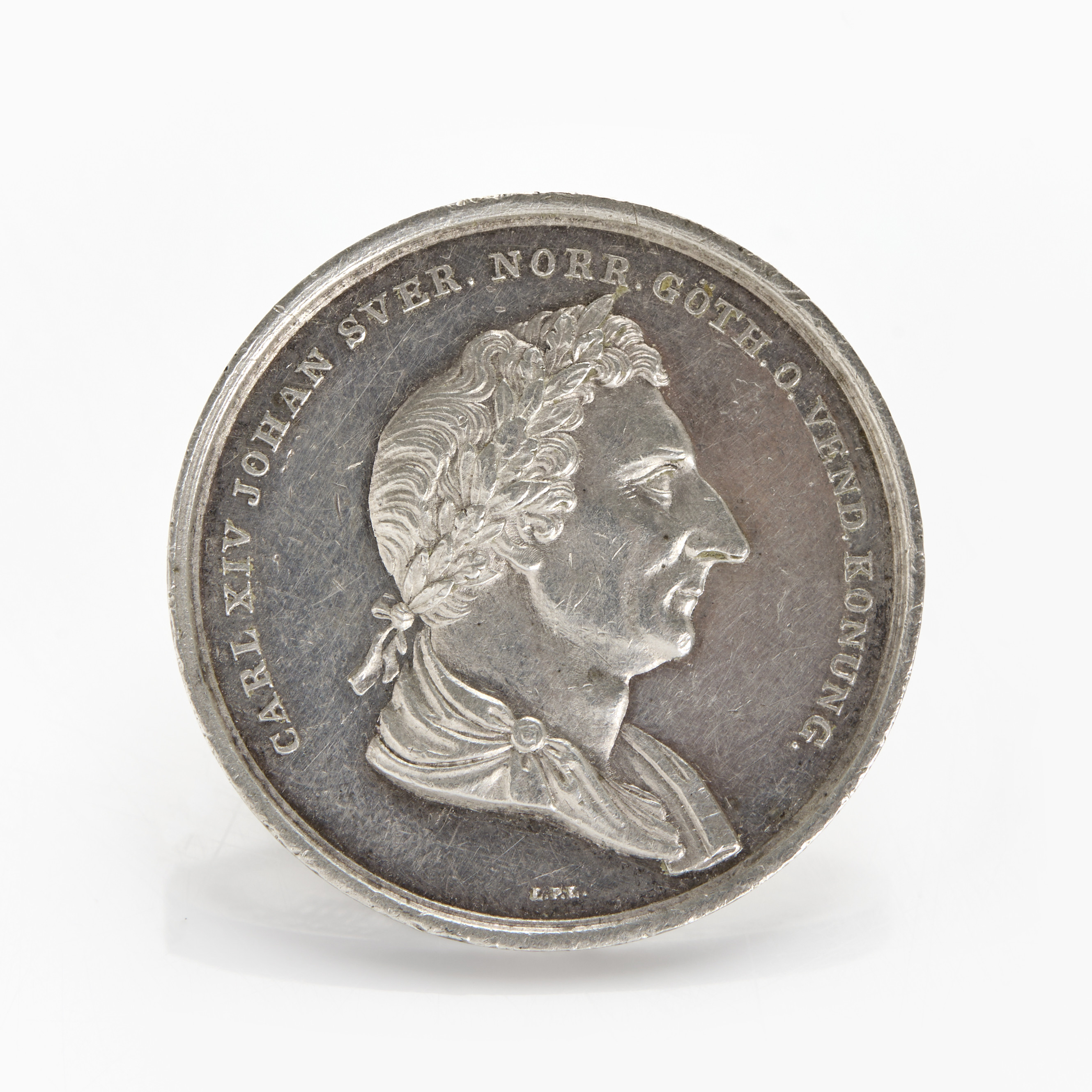 KARL XIV JOHAN (1818-1844). Minnesmynt till kungens begravning 1844.