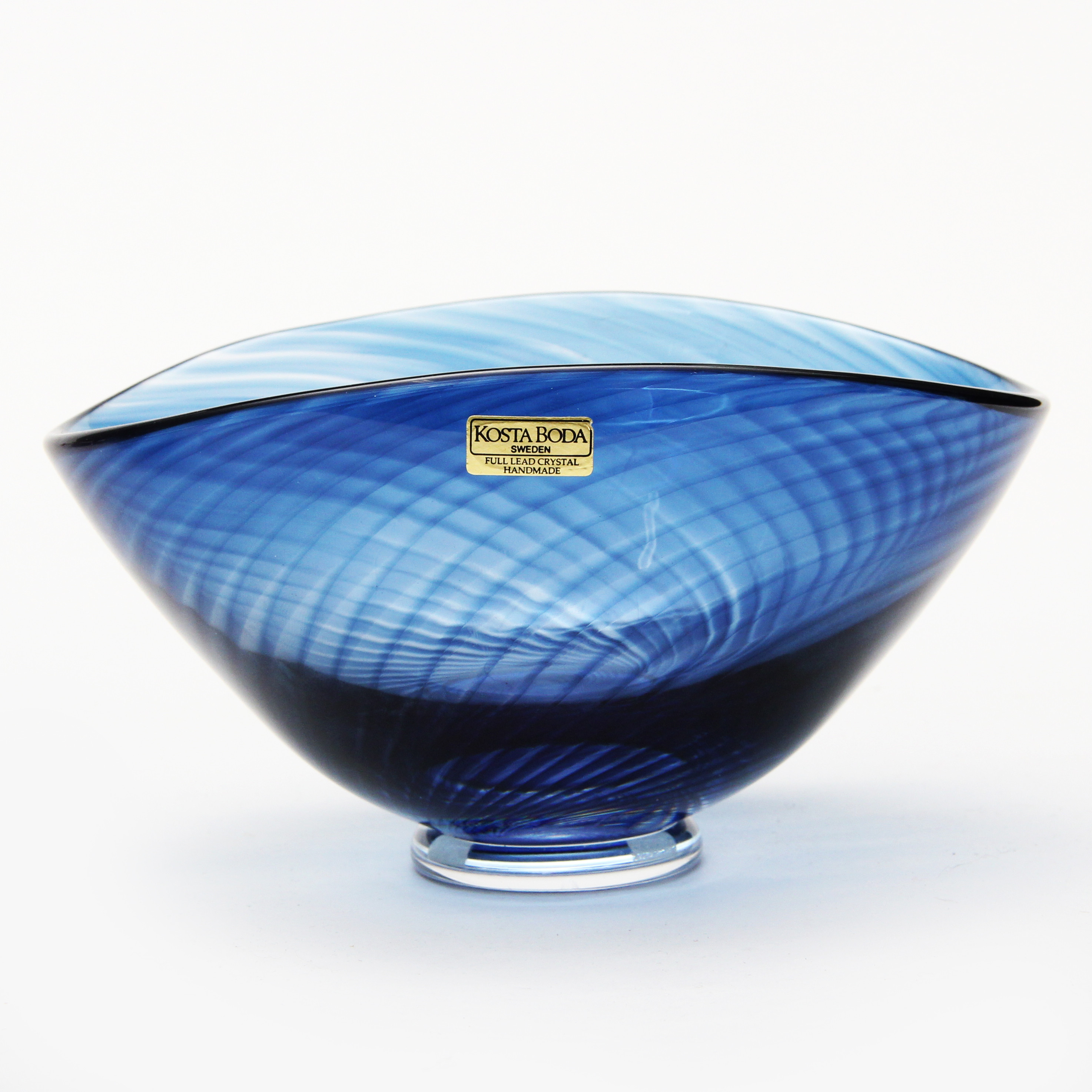 BENGT EDENFALK. SKÅL, glas, Kosta, signerad.