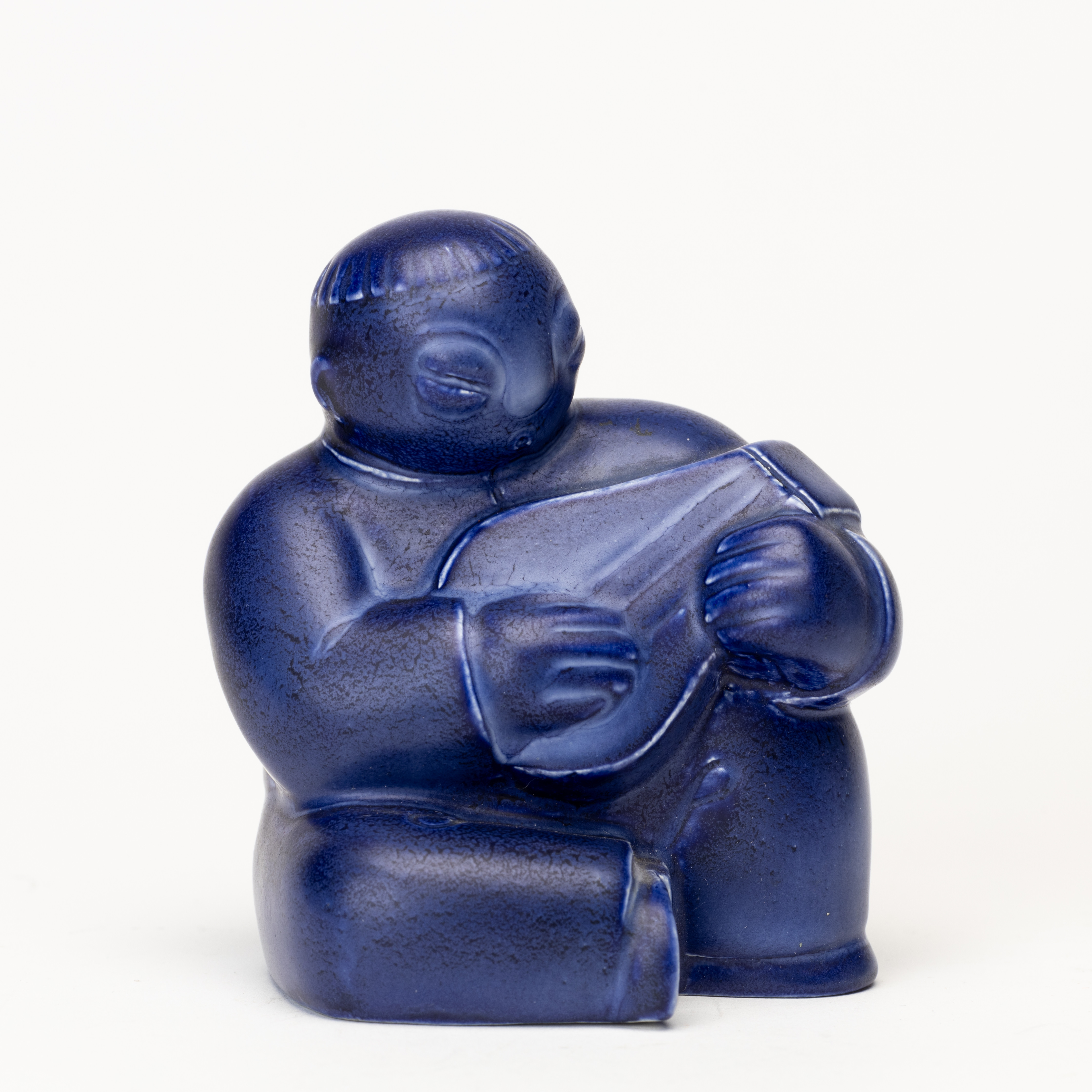 STIG LINDBERG. Figurin, Gustavsbergs studio, glaserat stengods, 1930/40-tal.