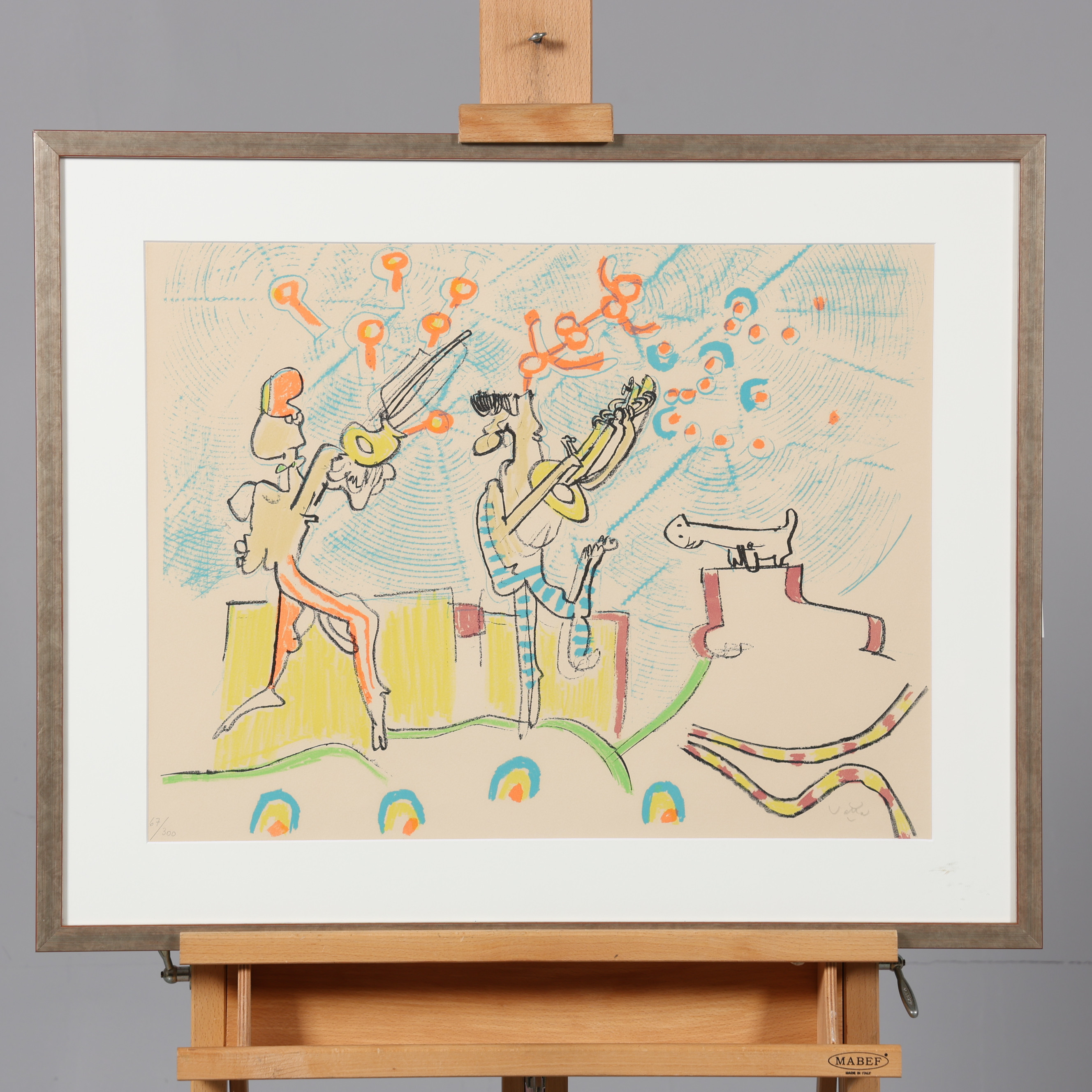 ROBERTO MATTA. LITOGRAFI, signerad, numrerad 67/300.