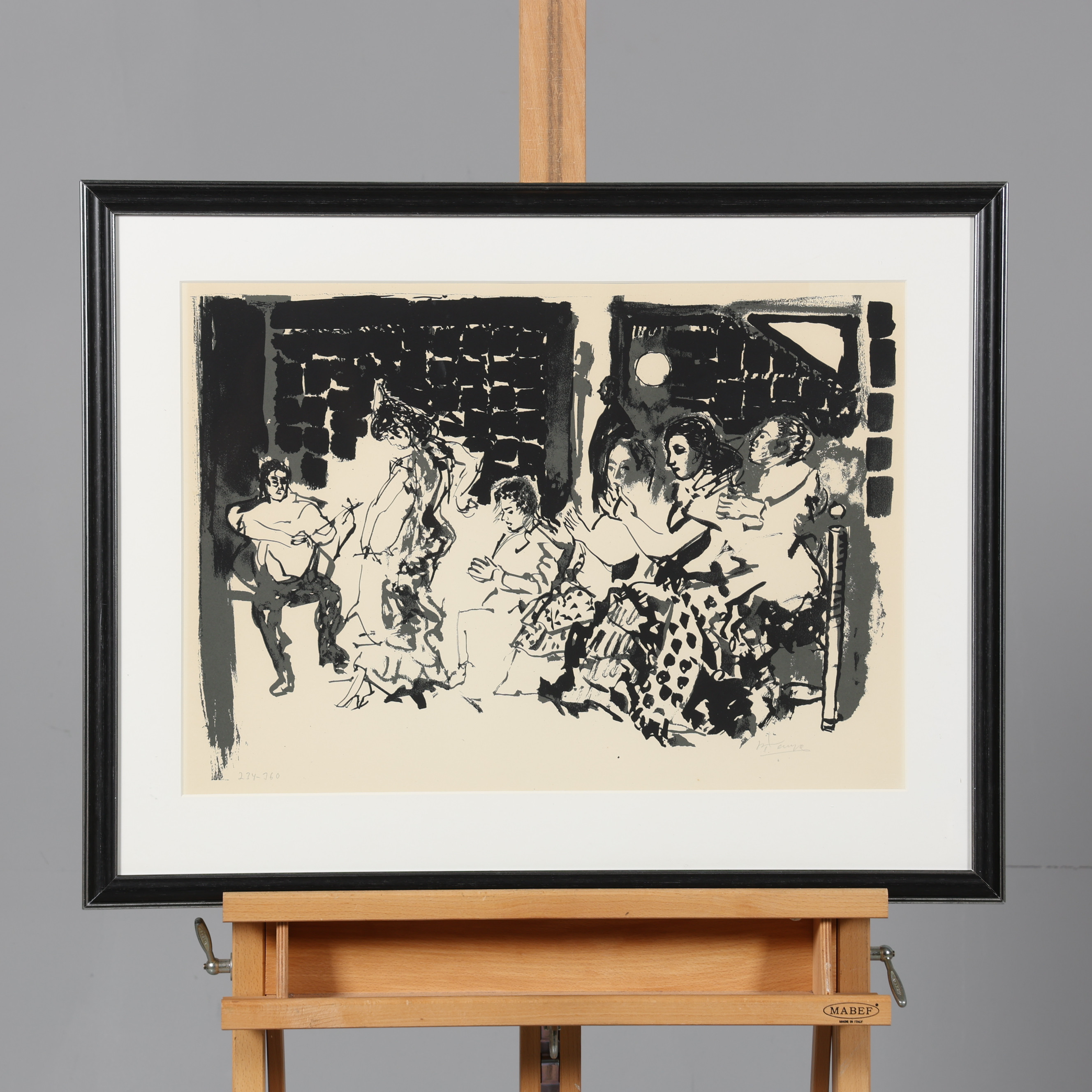 ROLAND KEMPE. LITOGRAFI, signerad, numrerad 234/360.