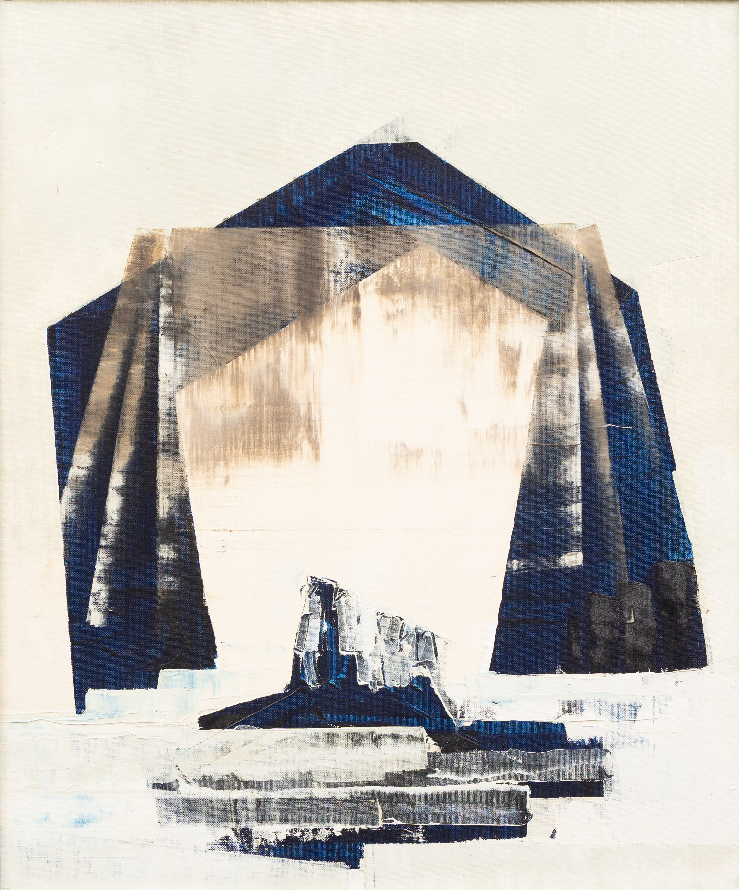 OIDENTIFIERAD KONSTNÄR. Betitlad, olja på pannå, a tergo signerad och daterad 1977.