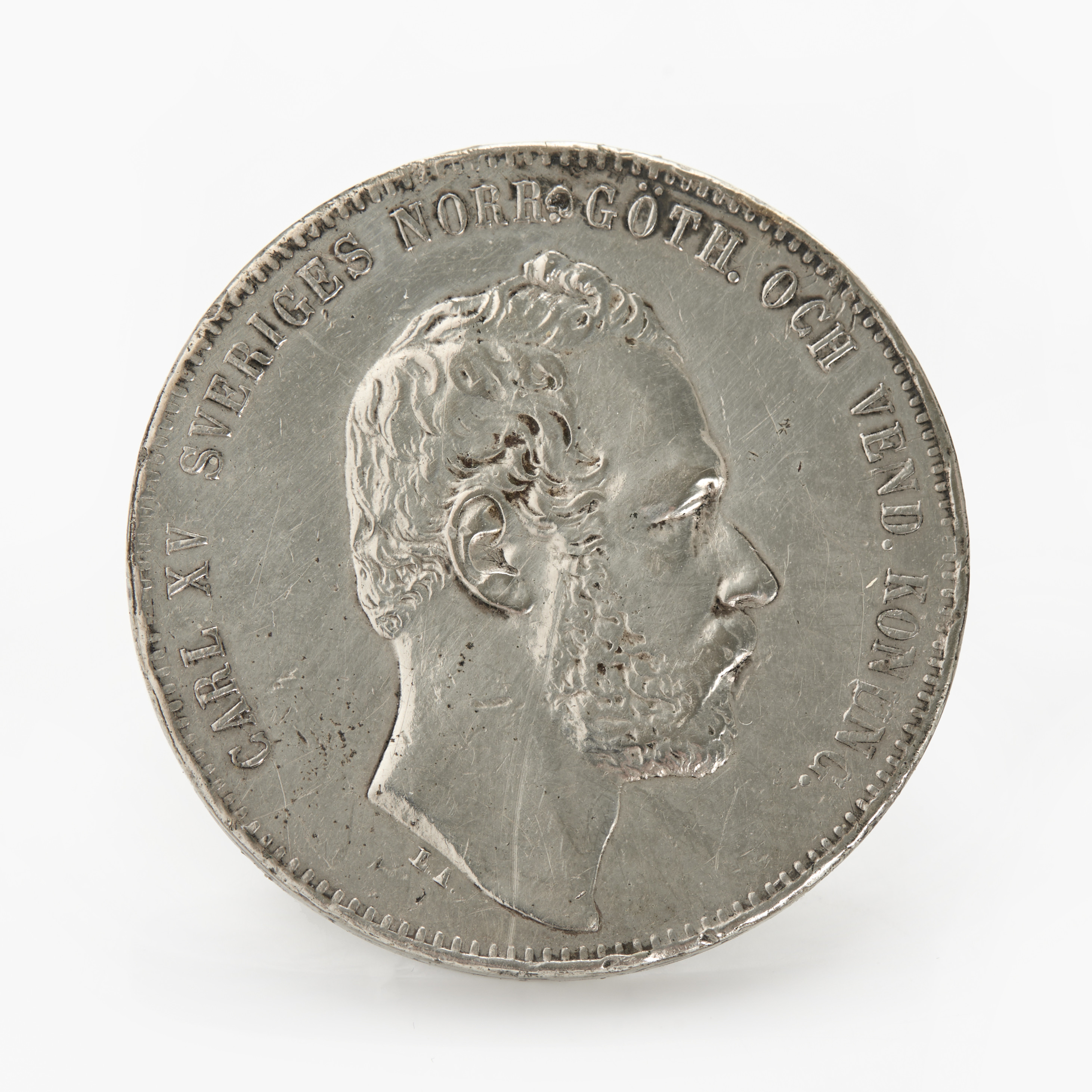 KARL XV (1859-1872). 4 riksdaler riksmynt 1864.