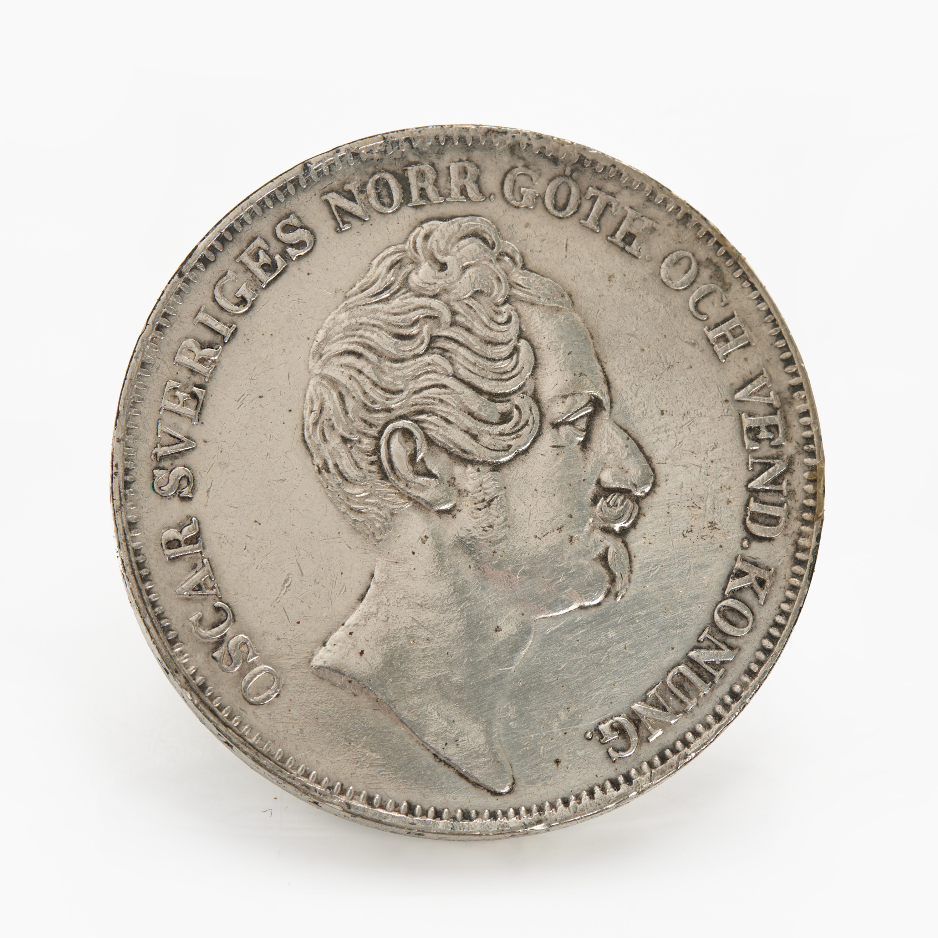 OSCAR I (1844-1859) 1 riksdaler specie 1855.