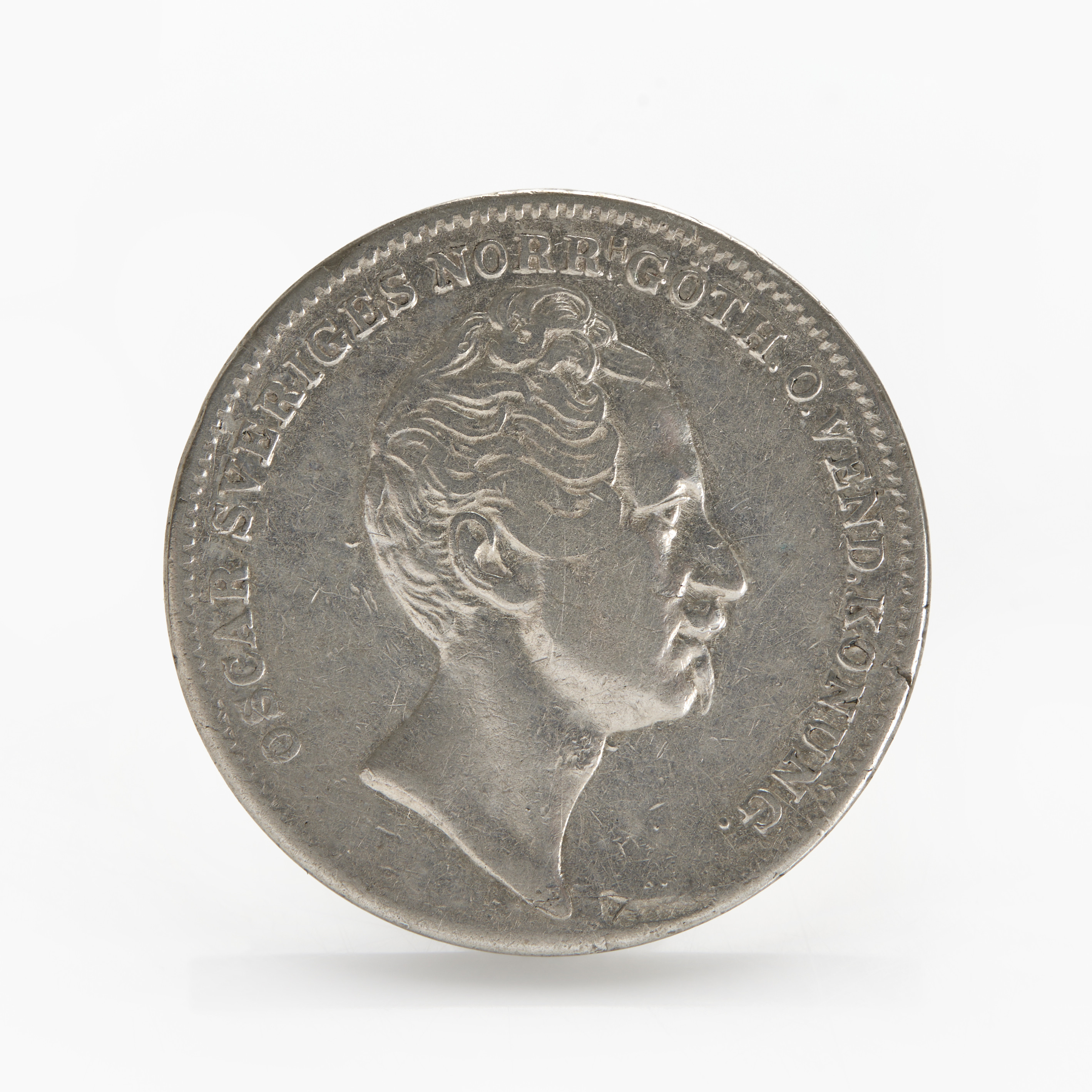 OSCAR I (1844-1859) 1/2 riksdaler specie 1848.