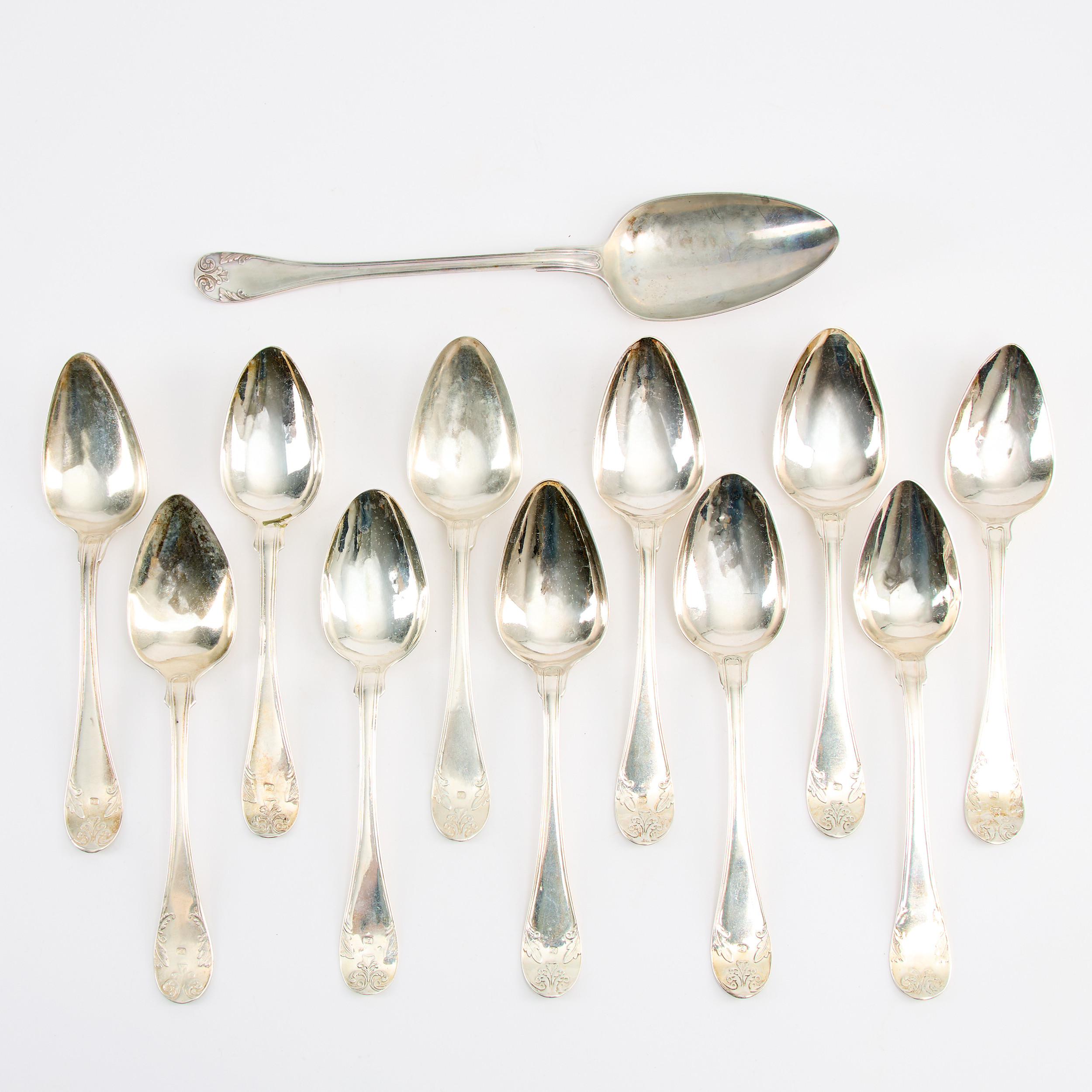 SKEDAR, 12 stycken, bl.a ragusked av Gustaf Möllenborg, Stockholm 1851.