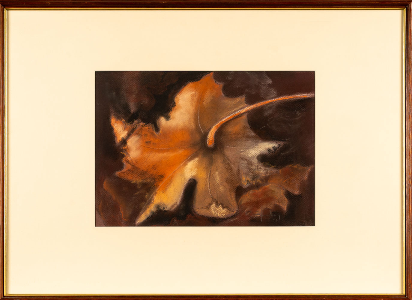 KATARINA  SÄFWENBERG. Blandteknik på papper, Signerad.