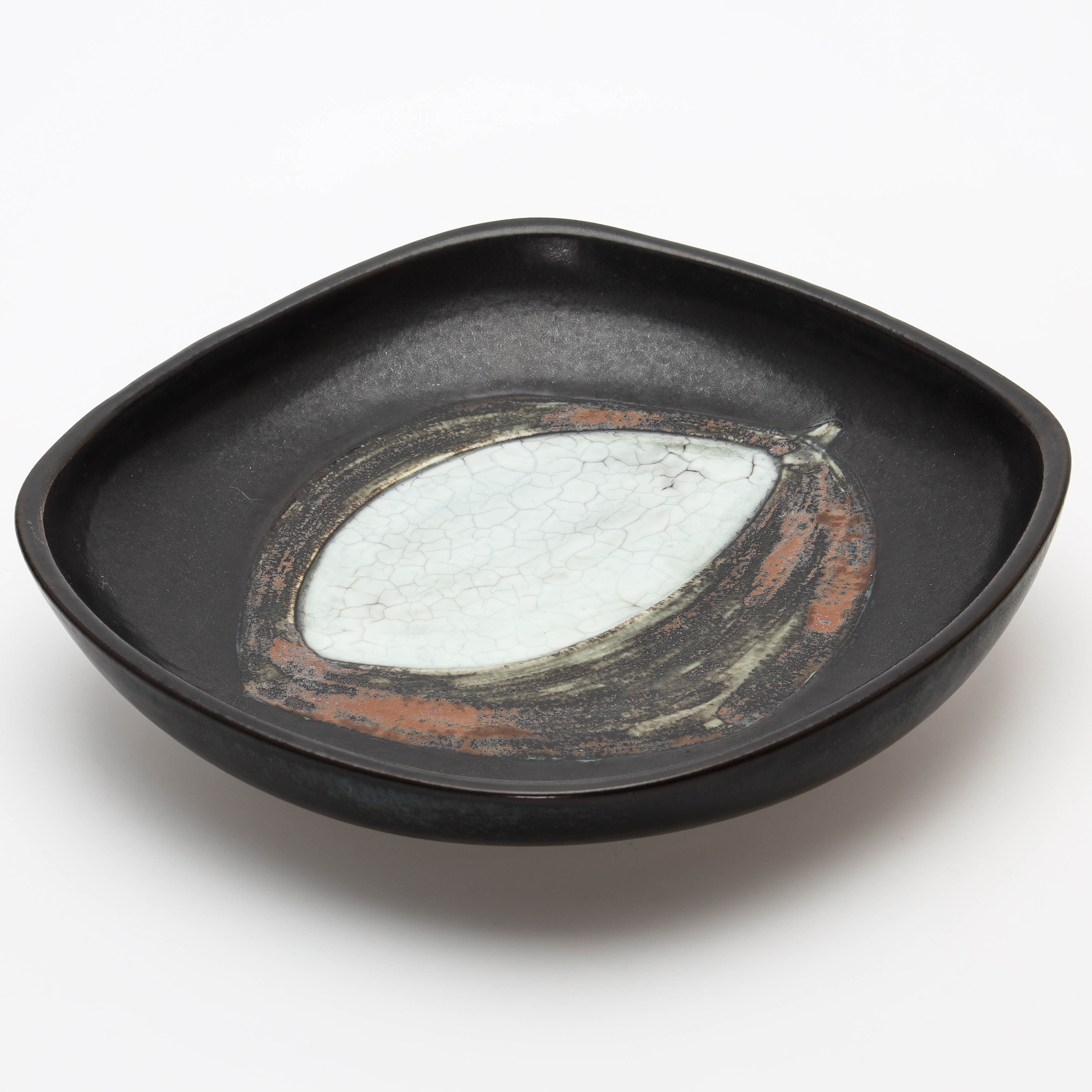 HERTHA BENGTSON. Skålfat, stengods, signerad Bengtson, unikat, Rörstrand, 1950-tal.