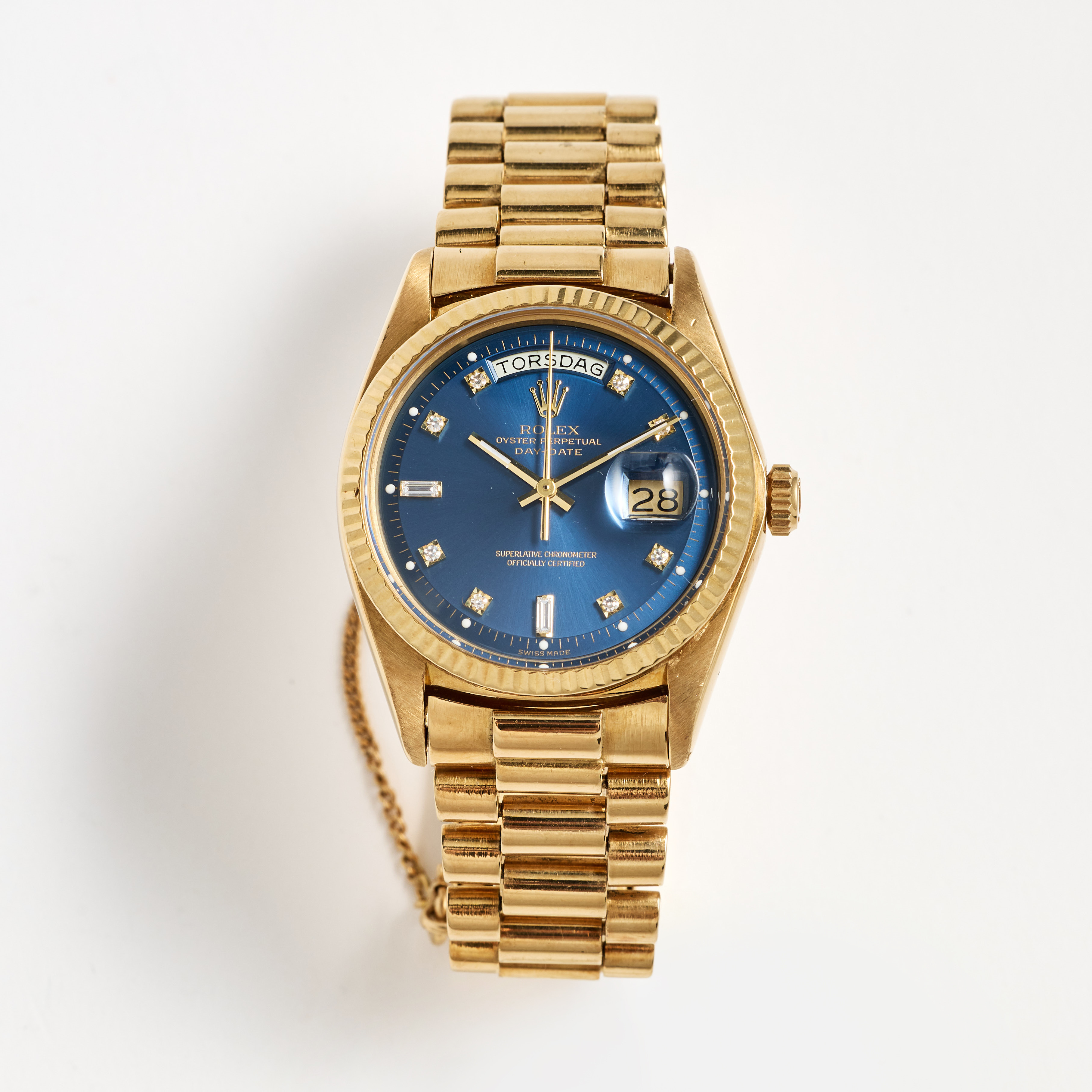 ROLEX, Oyster Perpetual, Day-Date, Chronometer, armbandsur, 36 mm, ca 1977.