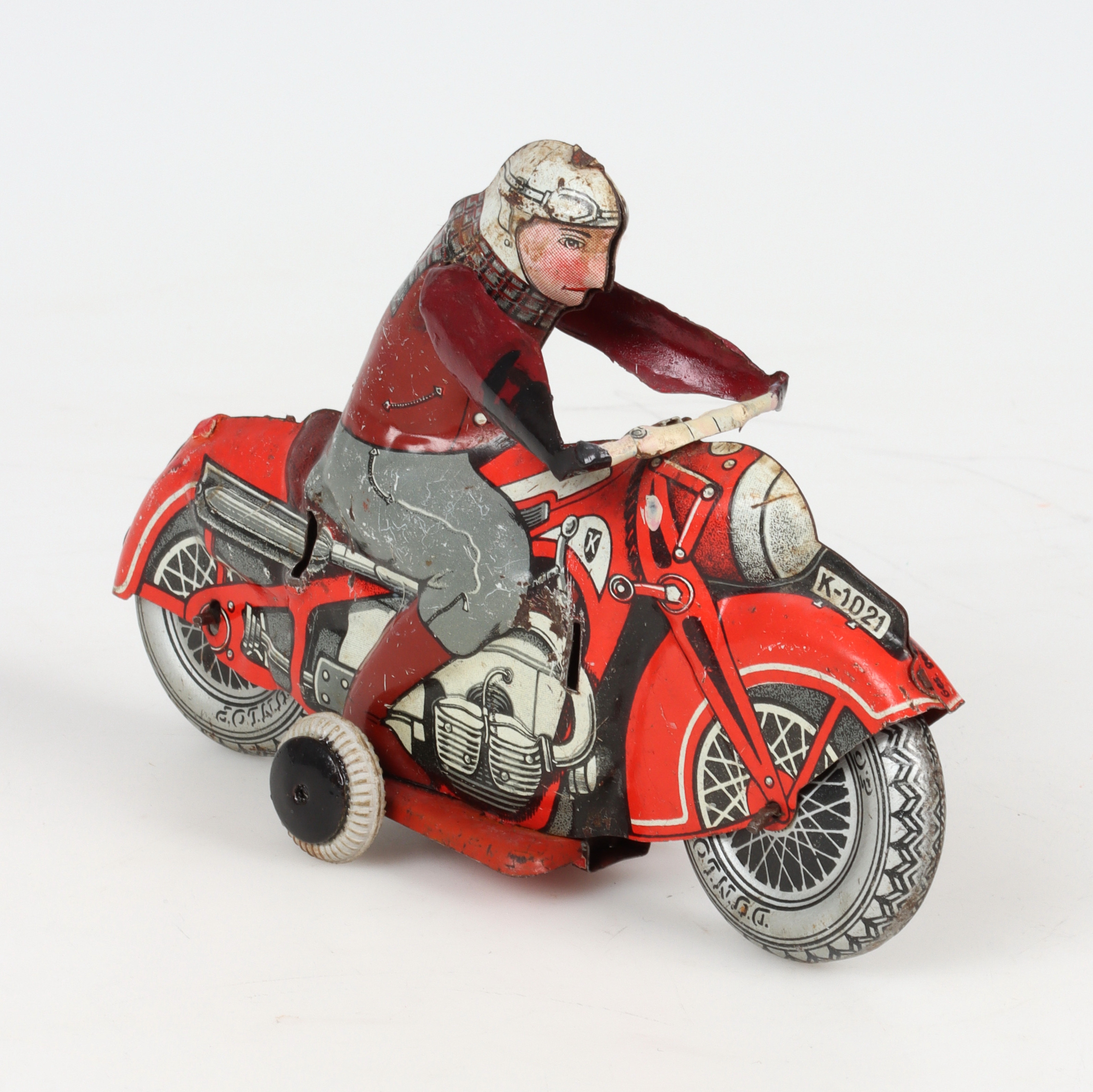 MOTORCYKEL, "K-1021", litograferad plåt, Huki, Tyskland.