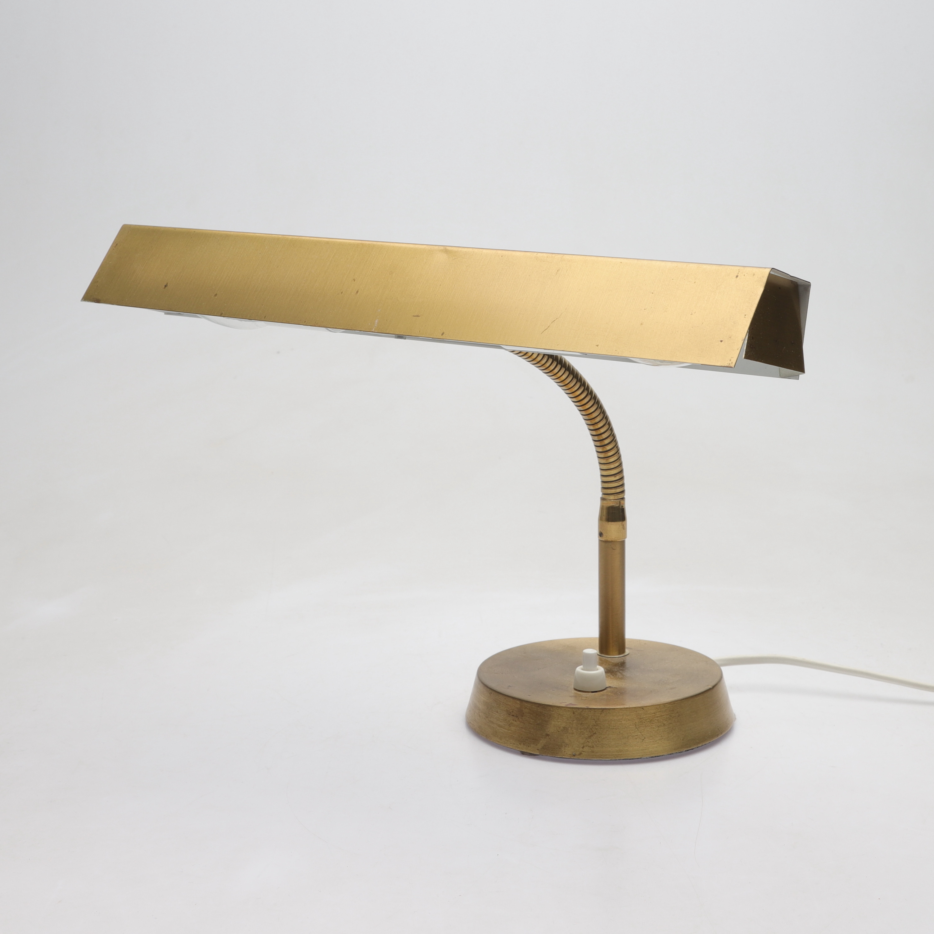 BORDLAMPA, mässing, troligen Boréns, 1960-tal.