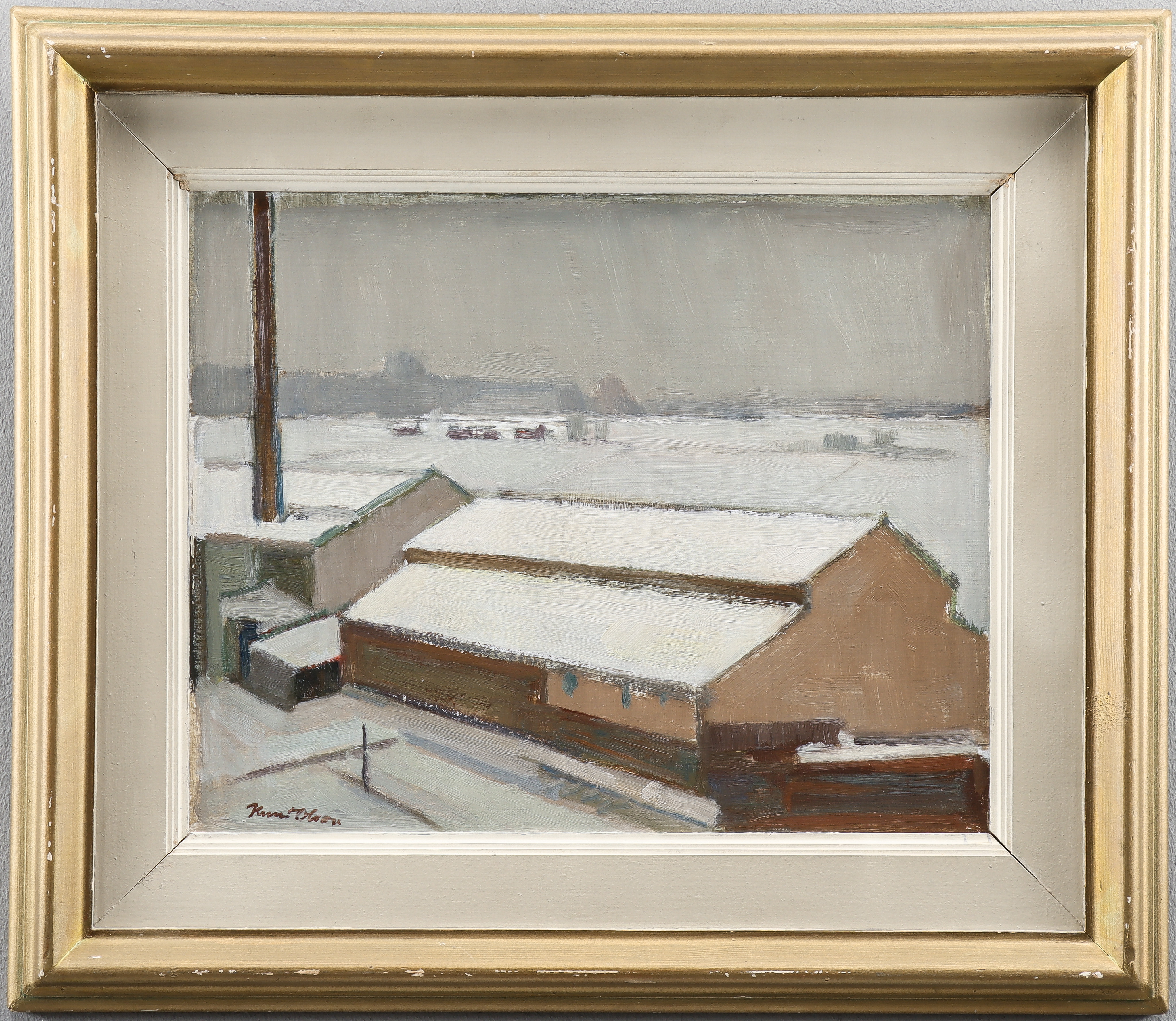 KNUT OLSON. "Fabriker i Snö".