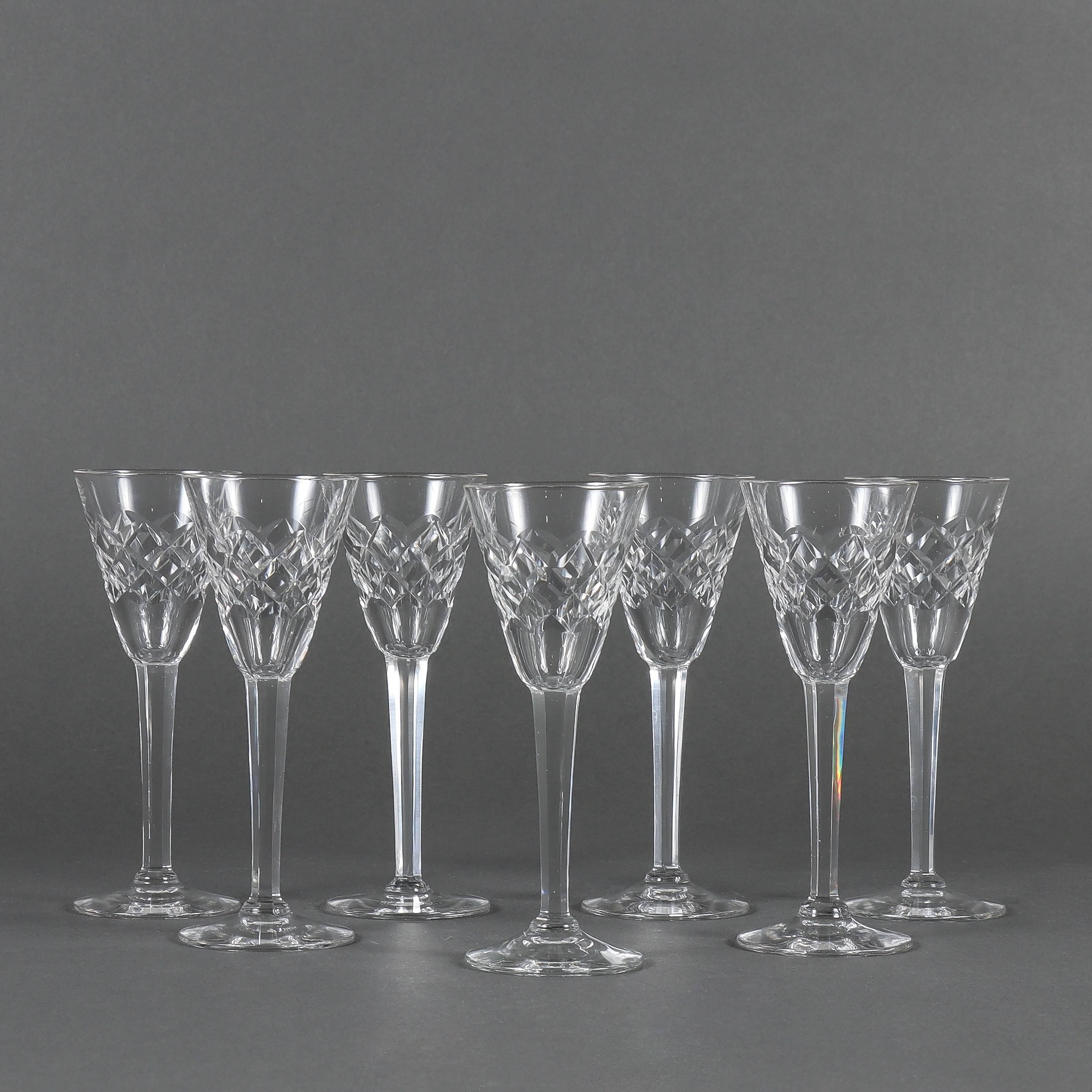 SNAPSGLAS 7 stycken, kristall.