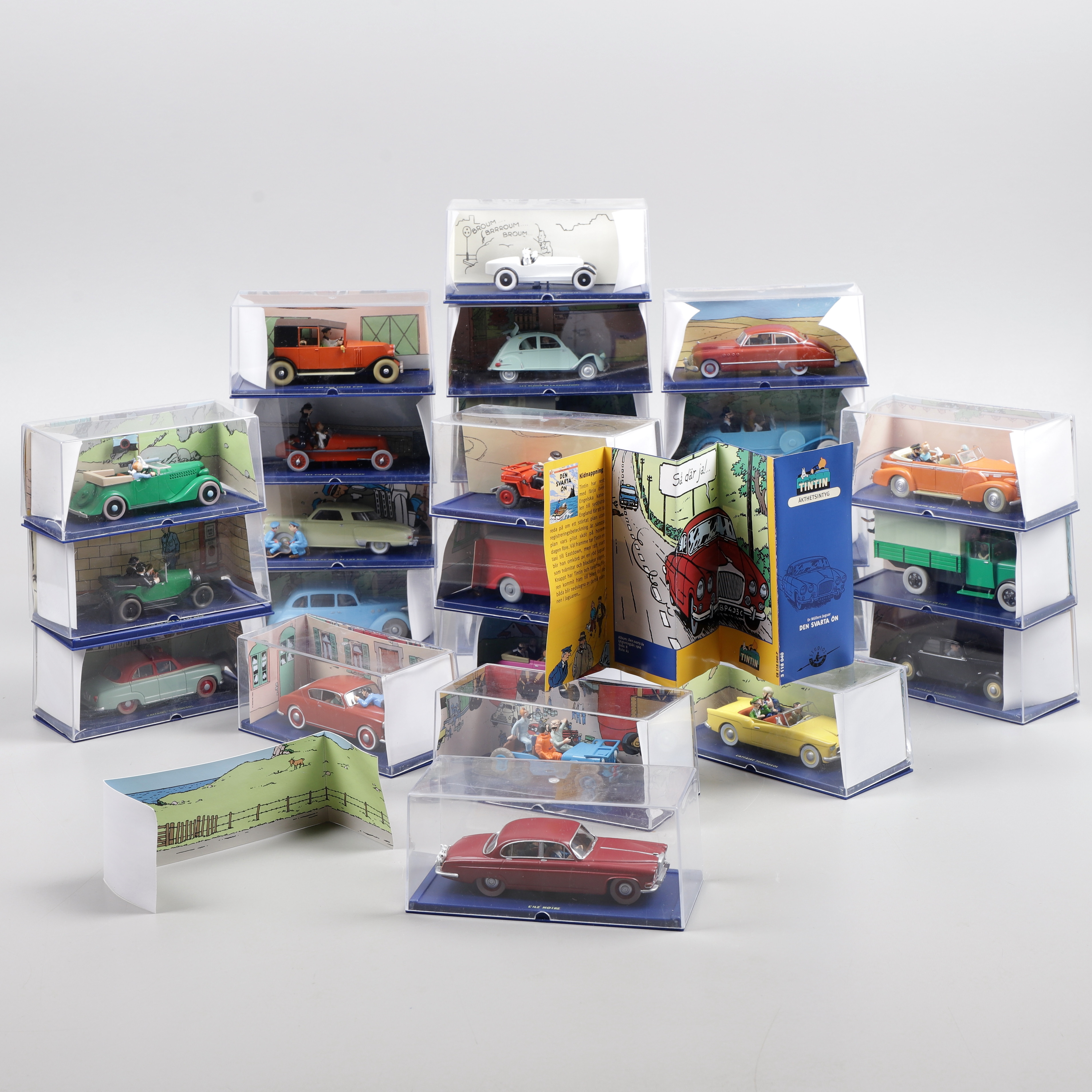 TINTIN, 26 st modellbilar, 1990/2000-tal.