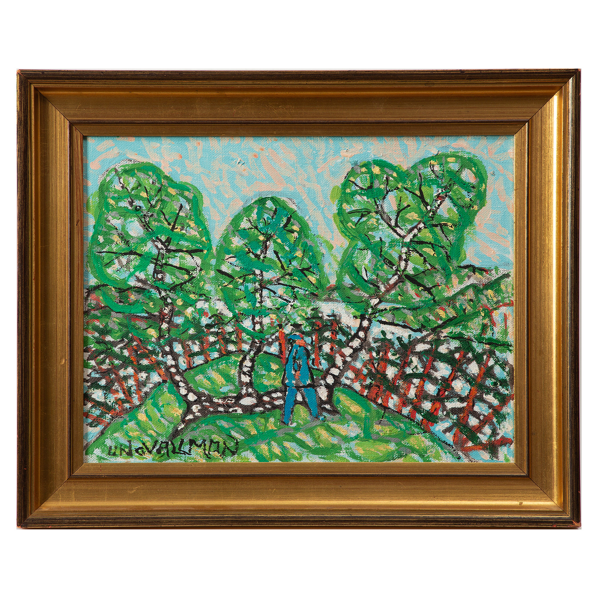 UNO VALLMAN. Olja på duk, signerad.