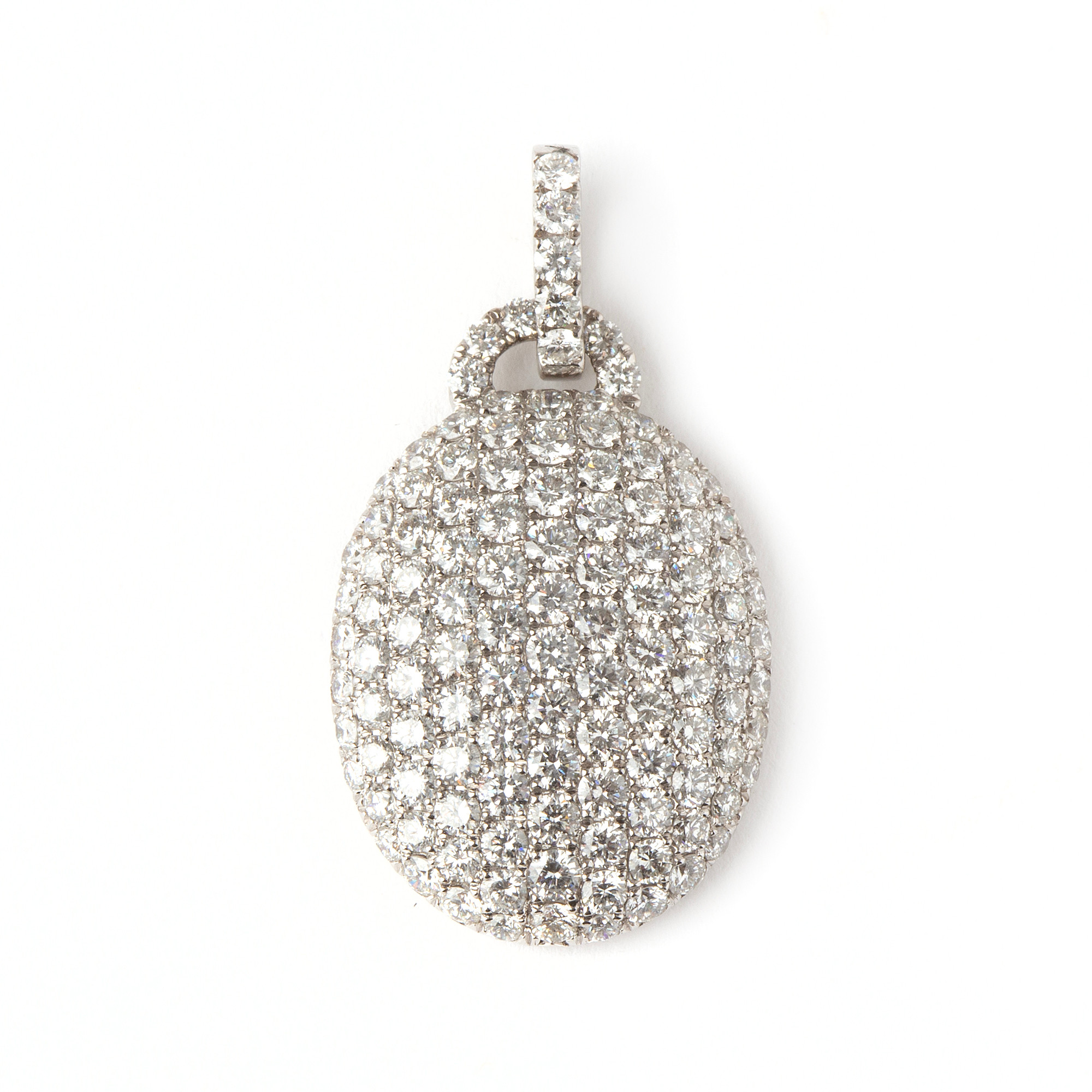 HÄNGE, 18K vitguld med briljantslipade diamanter, totalt 2.60 ct.