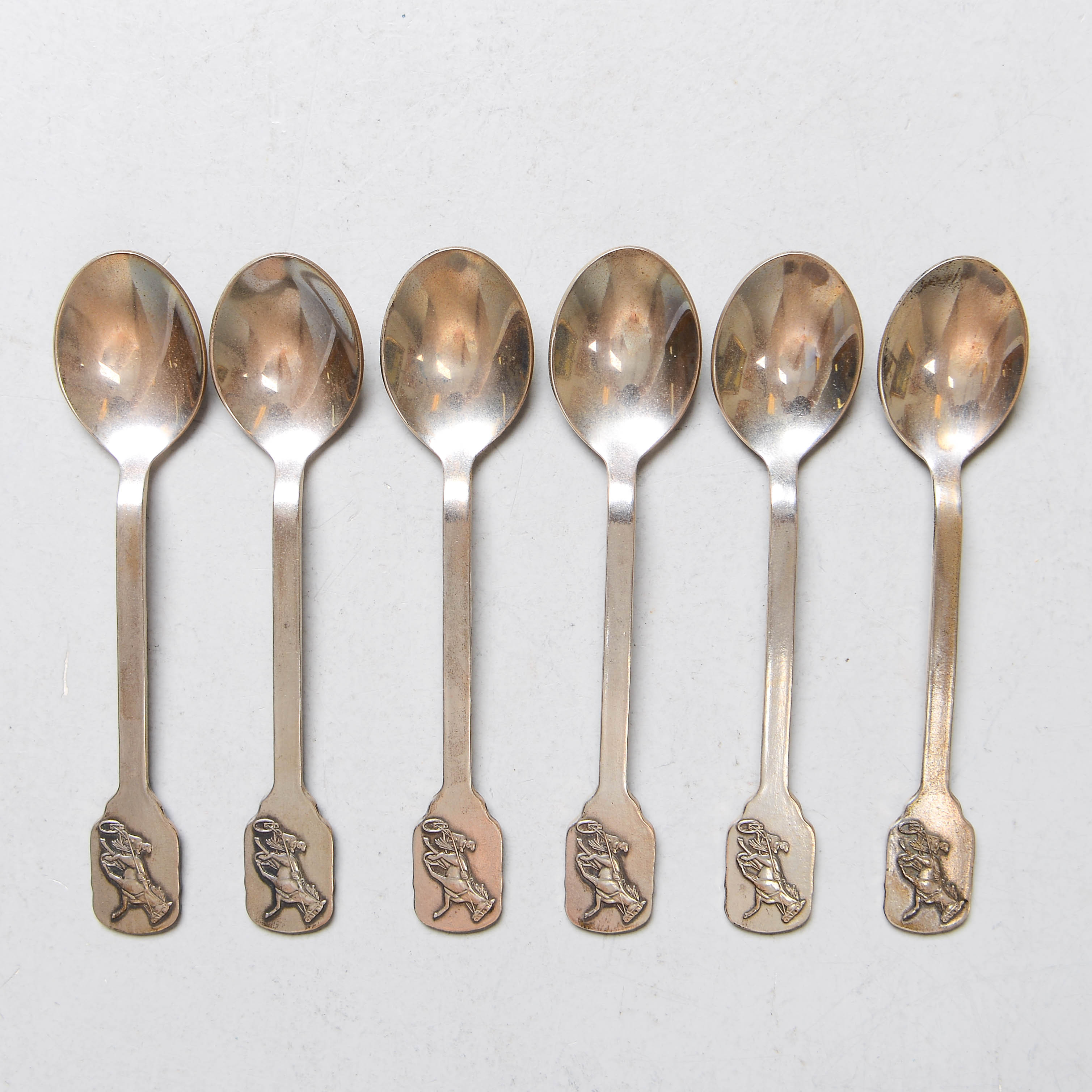 TESKEDAR, 6 st, silver, Sporrong, 1989, Stockholm Travsällskap, Solvalla.