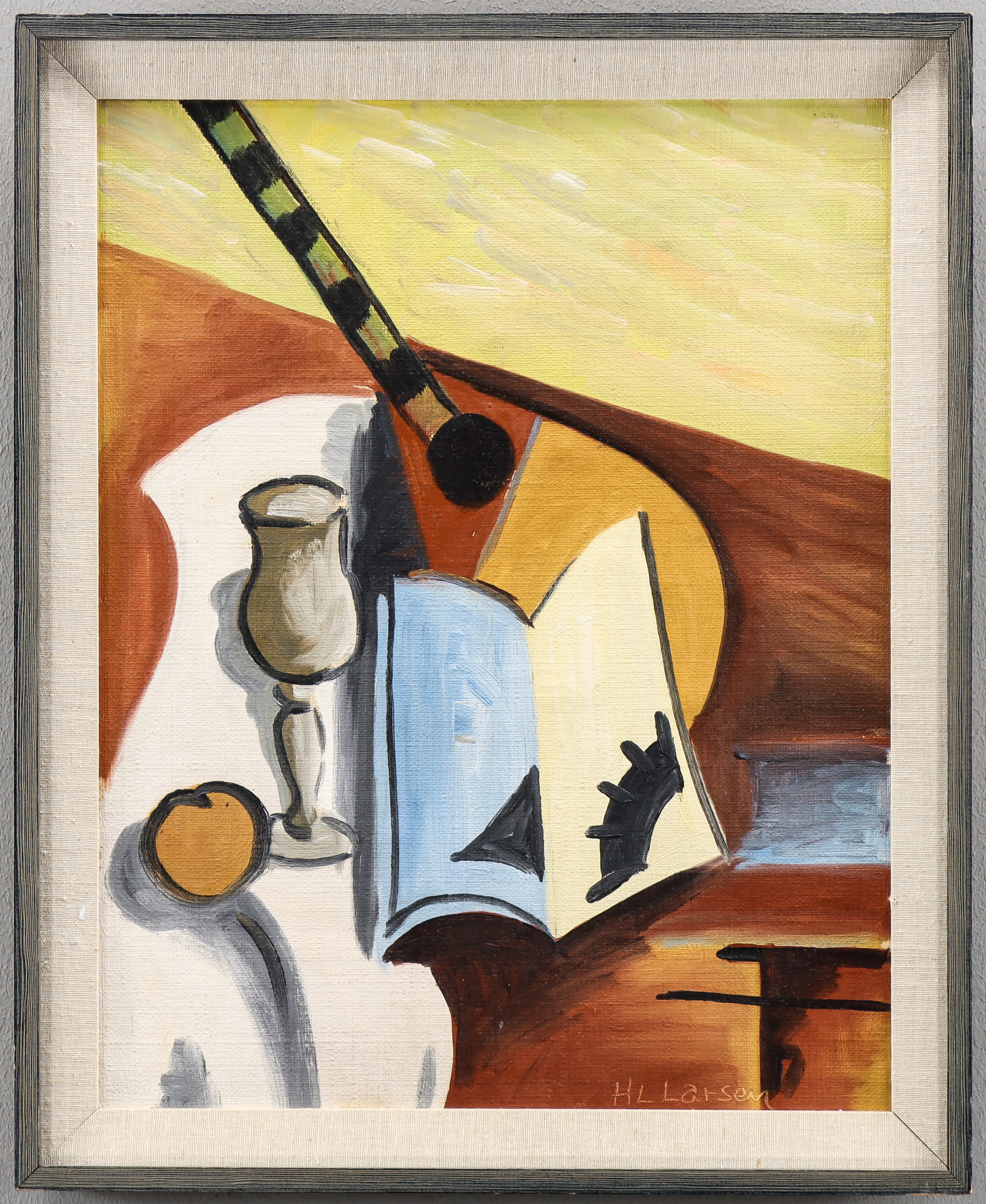 HUGO LANGKILDE LARSEN. Kubistiskt stilleben.