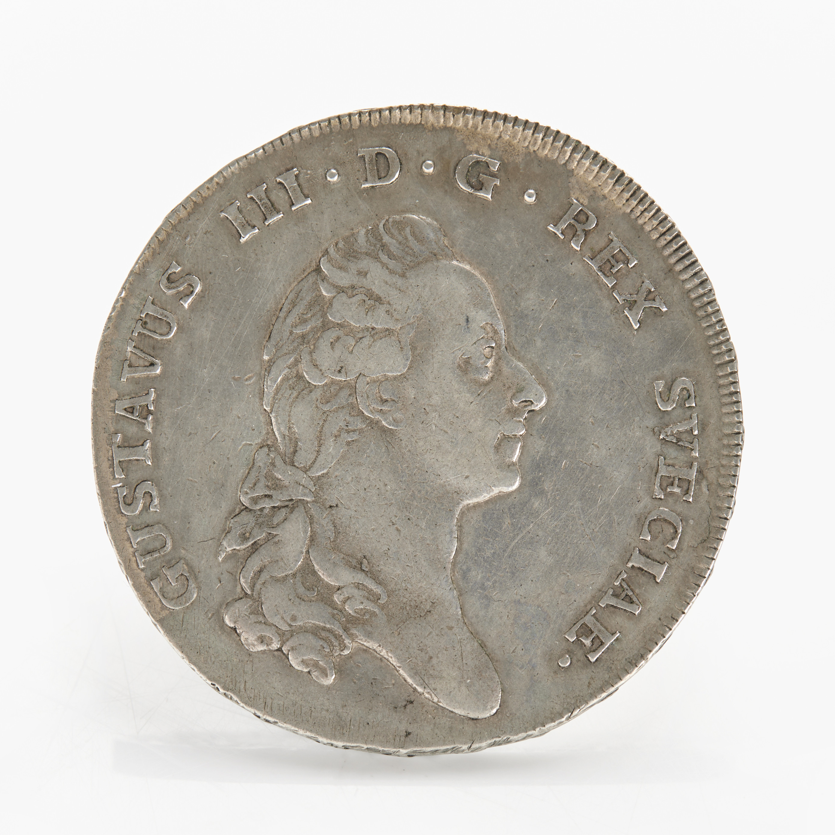 GUSTAV III (1771-1792) 1 riksdaler / 3 daler silvermynt 1775.