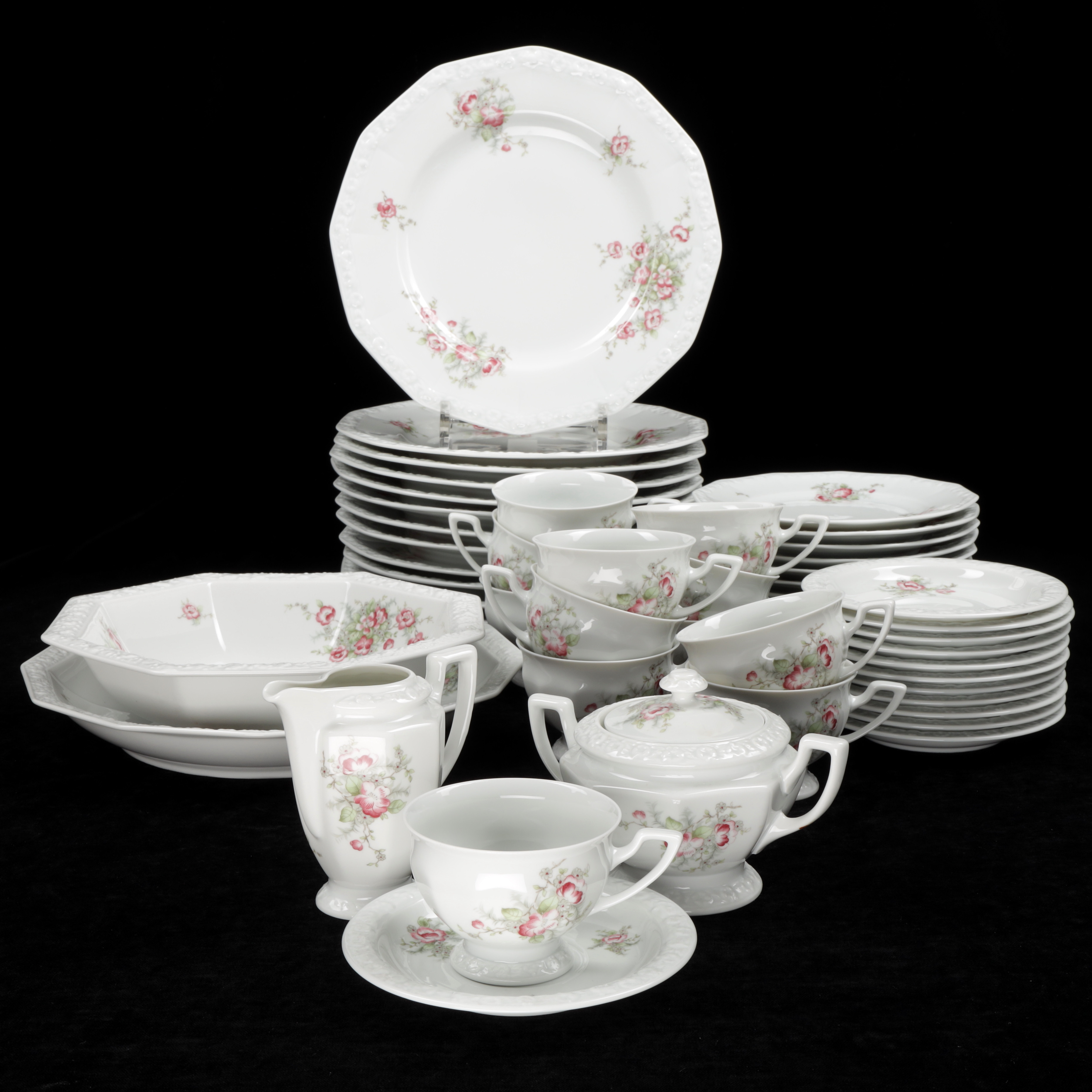 SERVIS, 52 delar, Classic Rose, Rosenthal, 1900-talets andra hälft.