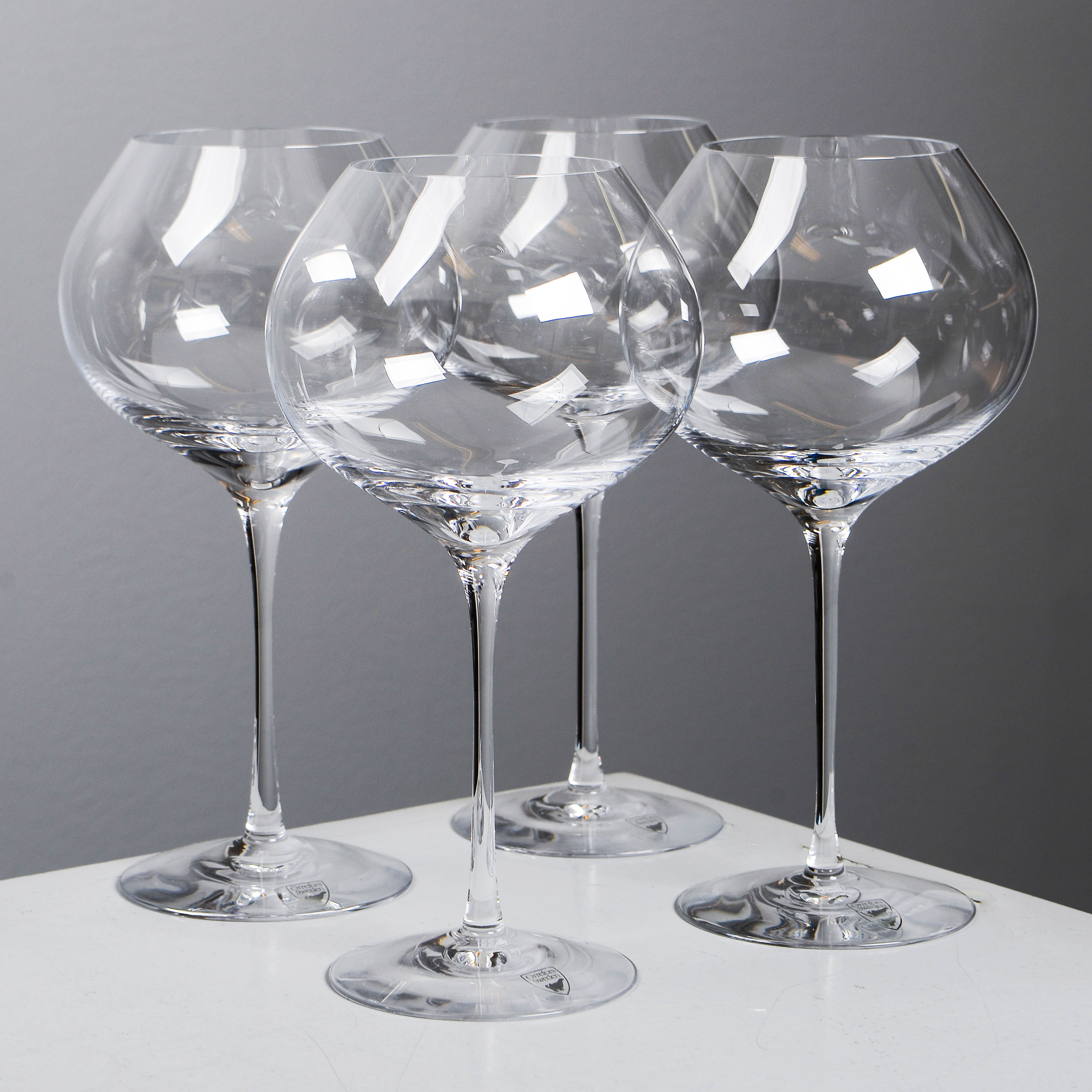 ERIKA LAGERBIELKE. Vinglas, 4 stycken, "Difference Mature", Orrefors.