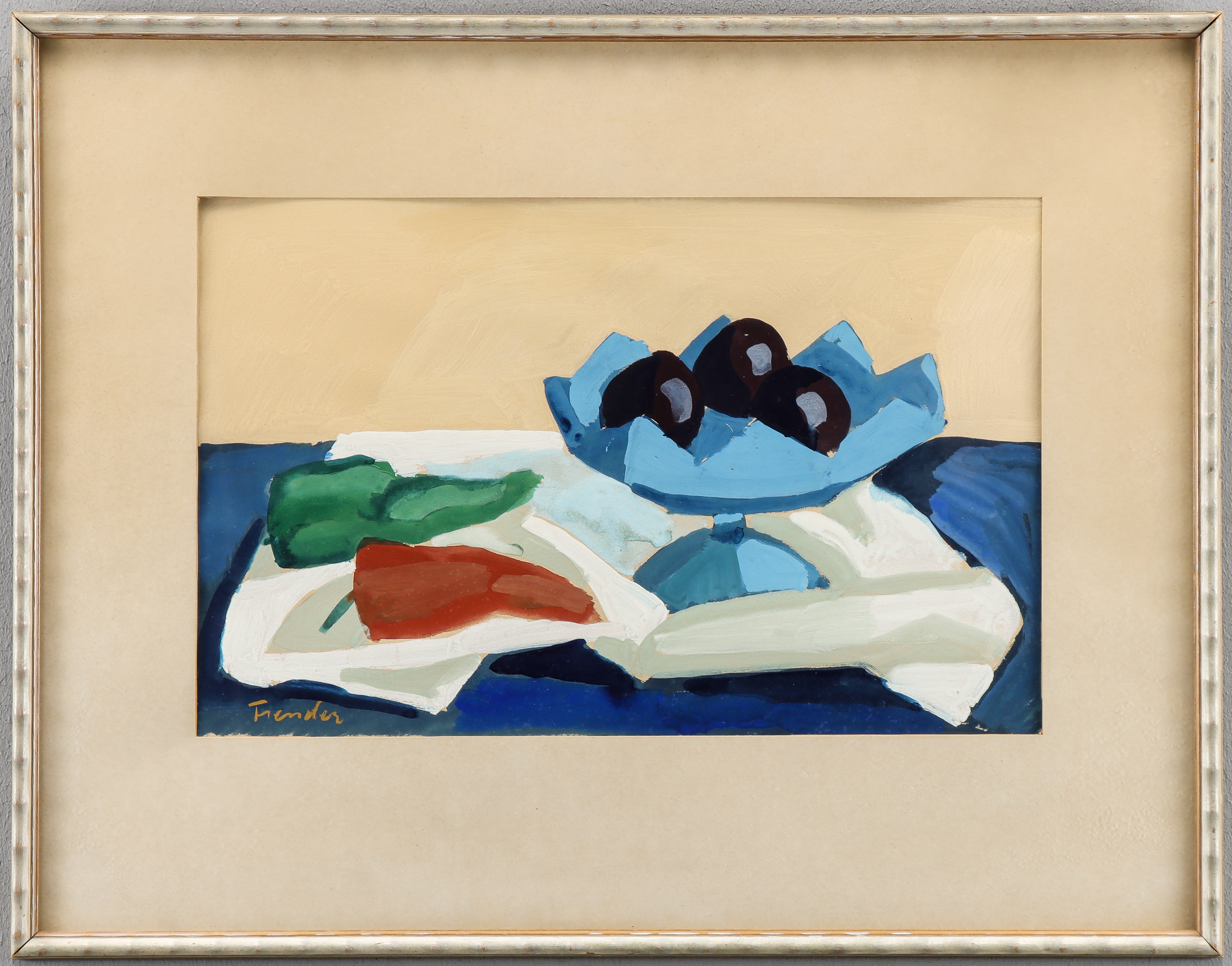 HELGE FRENDER. Stilleben.