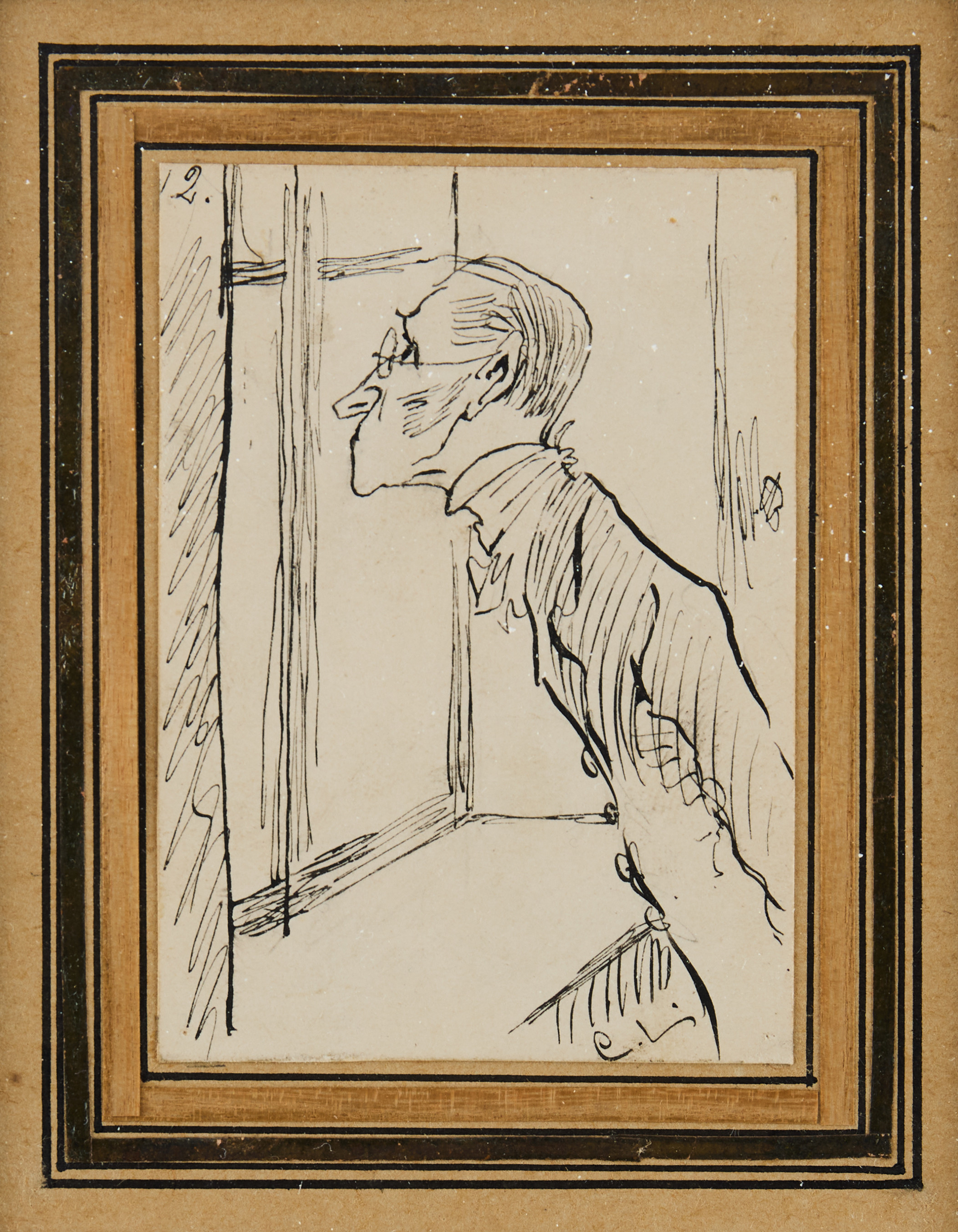 CARL LARSSON. Man framför fönster.