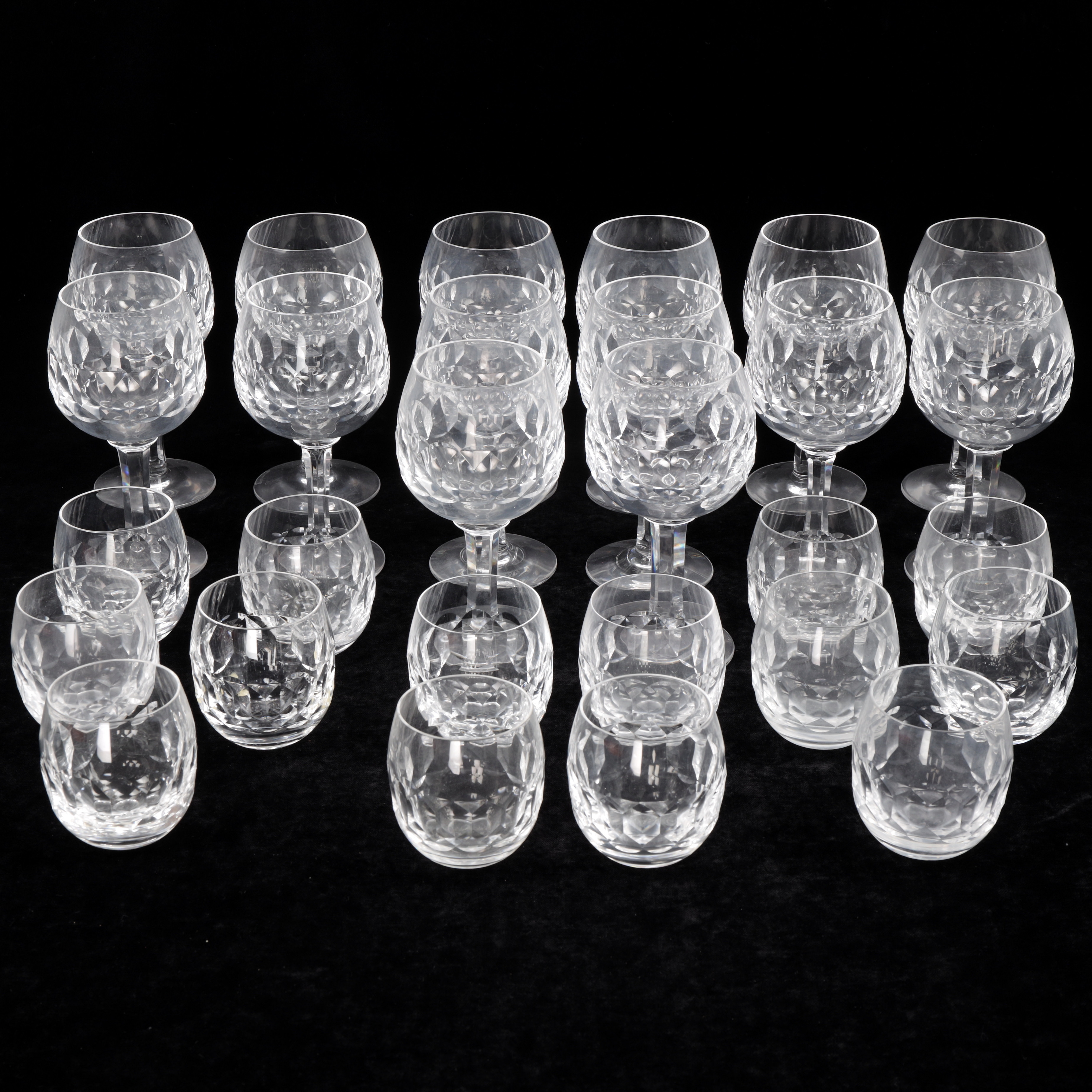 SIGURD PERSSON. Glasservis, 28 delar, "Gripsholm", Kosta.