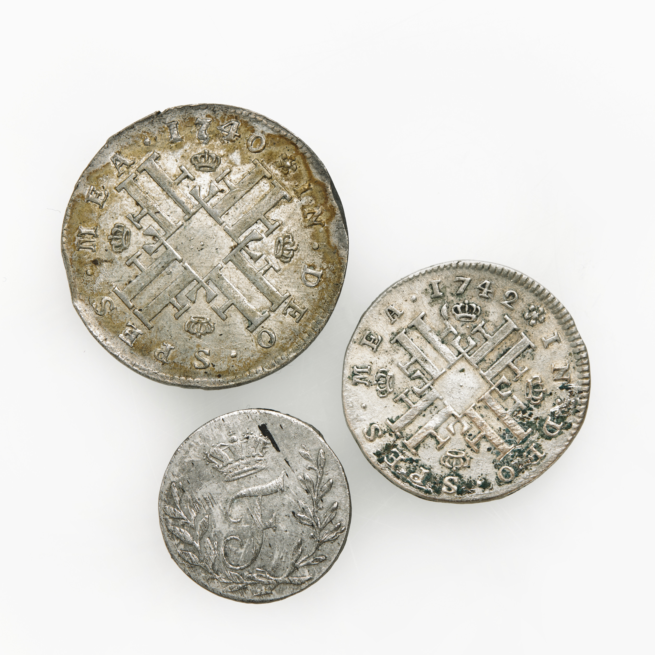 FREDRIK I (1720-1751), 3 st silvermynt.