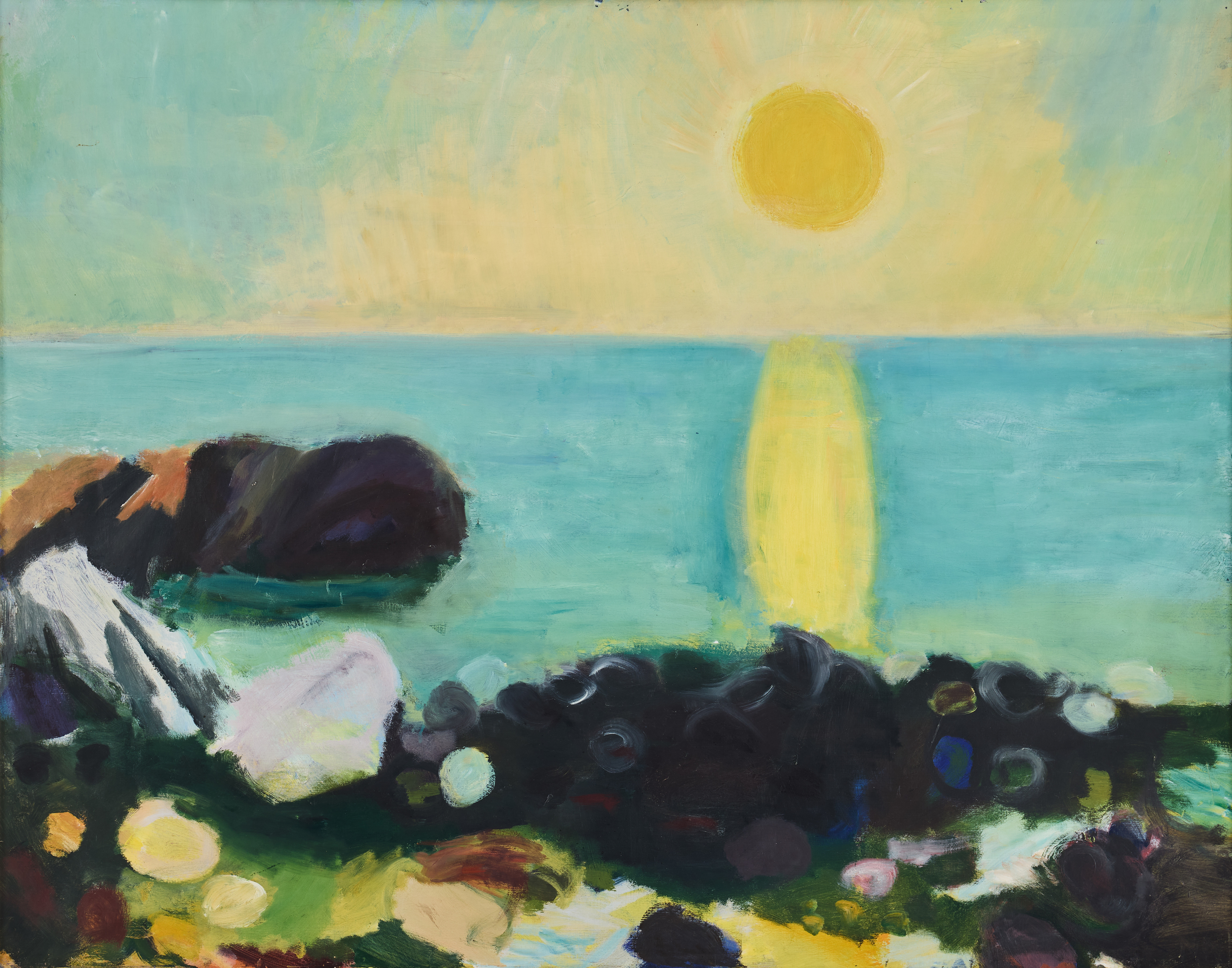 NILS NILSSON. Solnedgång.