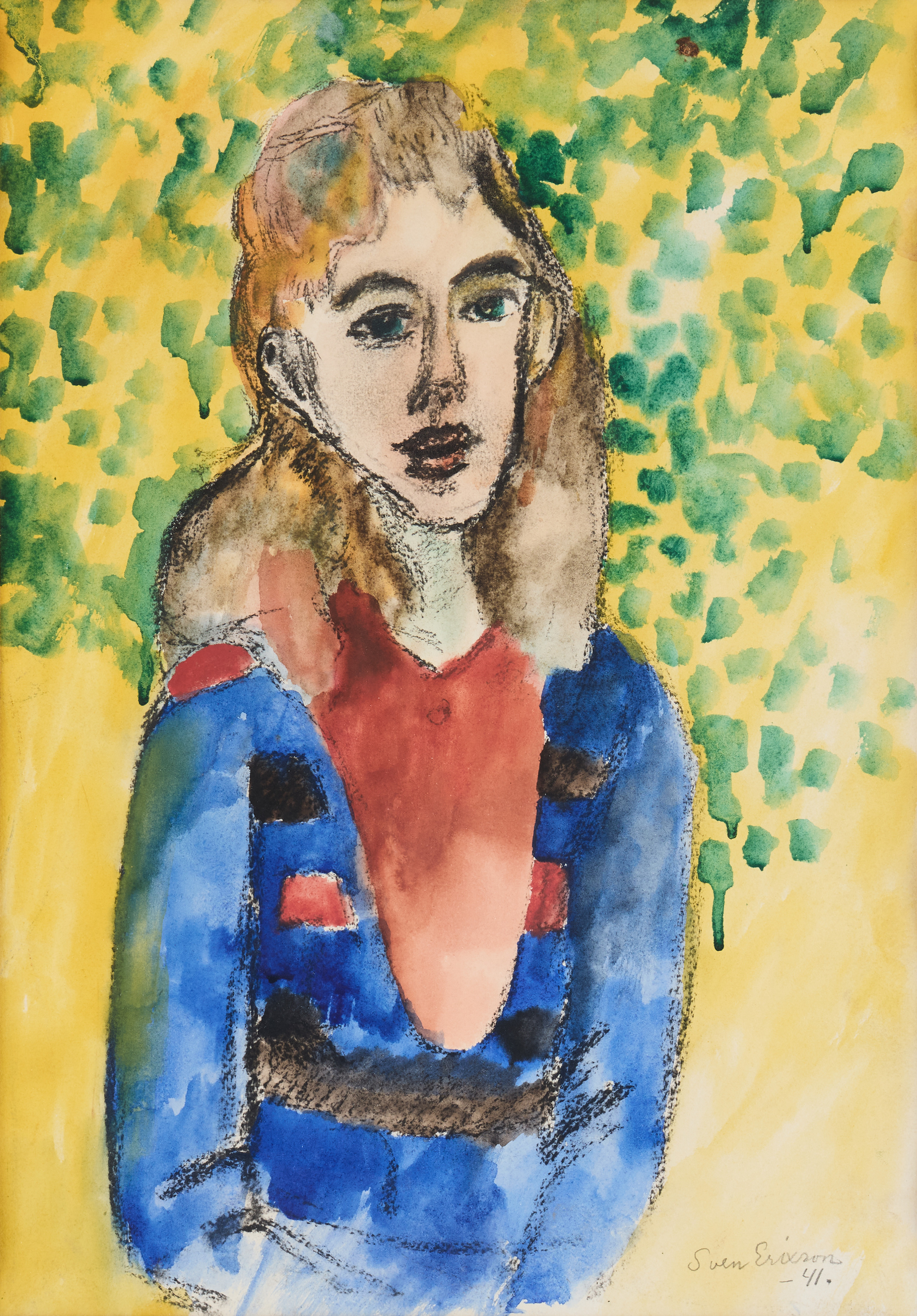 SVEN X:ET ERIXSON. Flickporträtt.