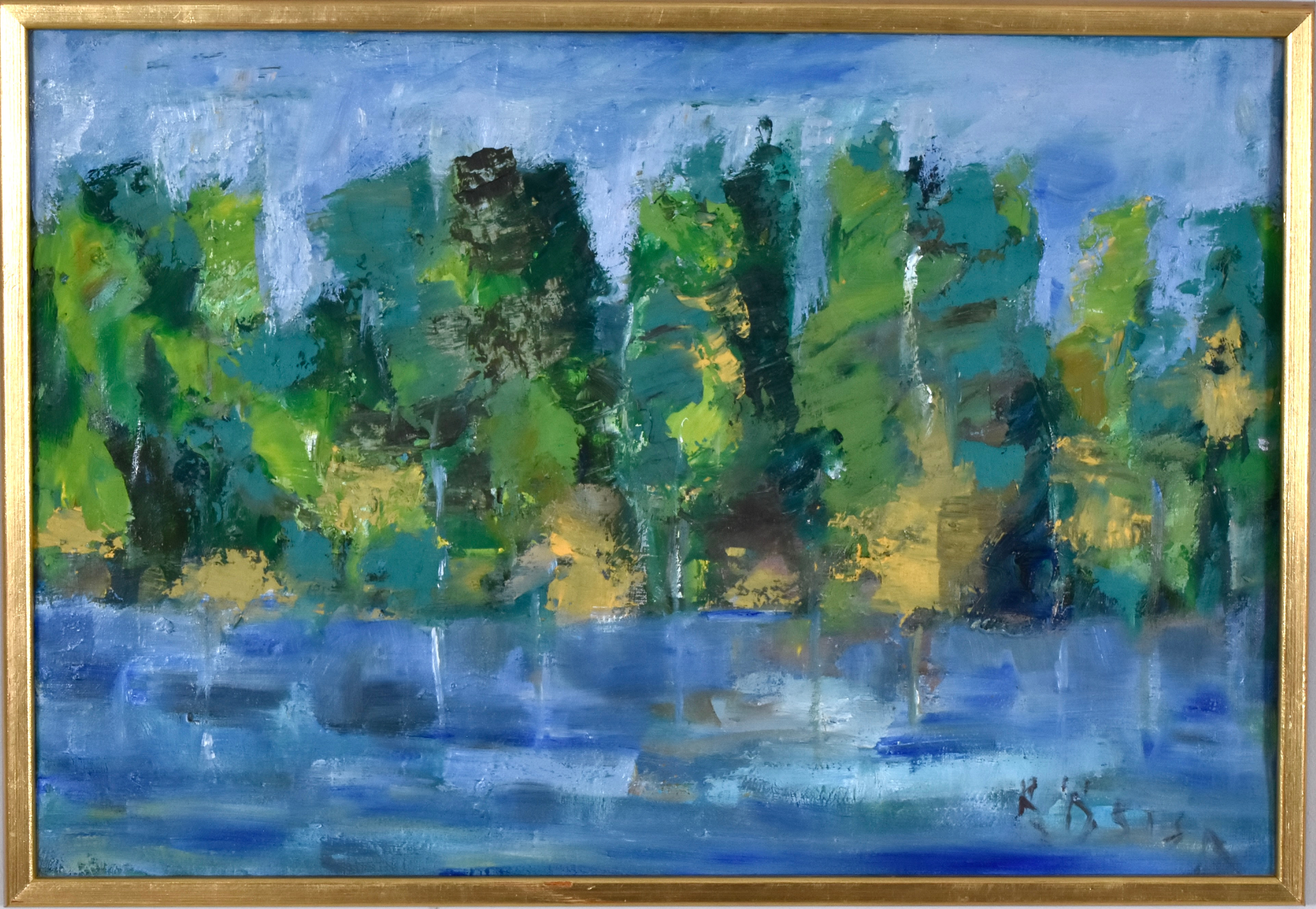 OIDENTIFIERAD KONSTNÄR. Olja på duk.