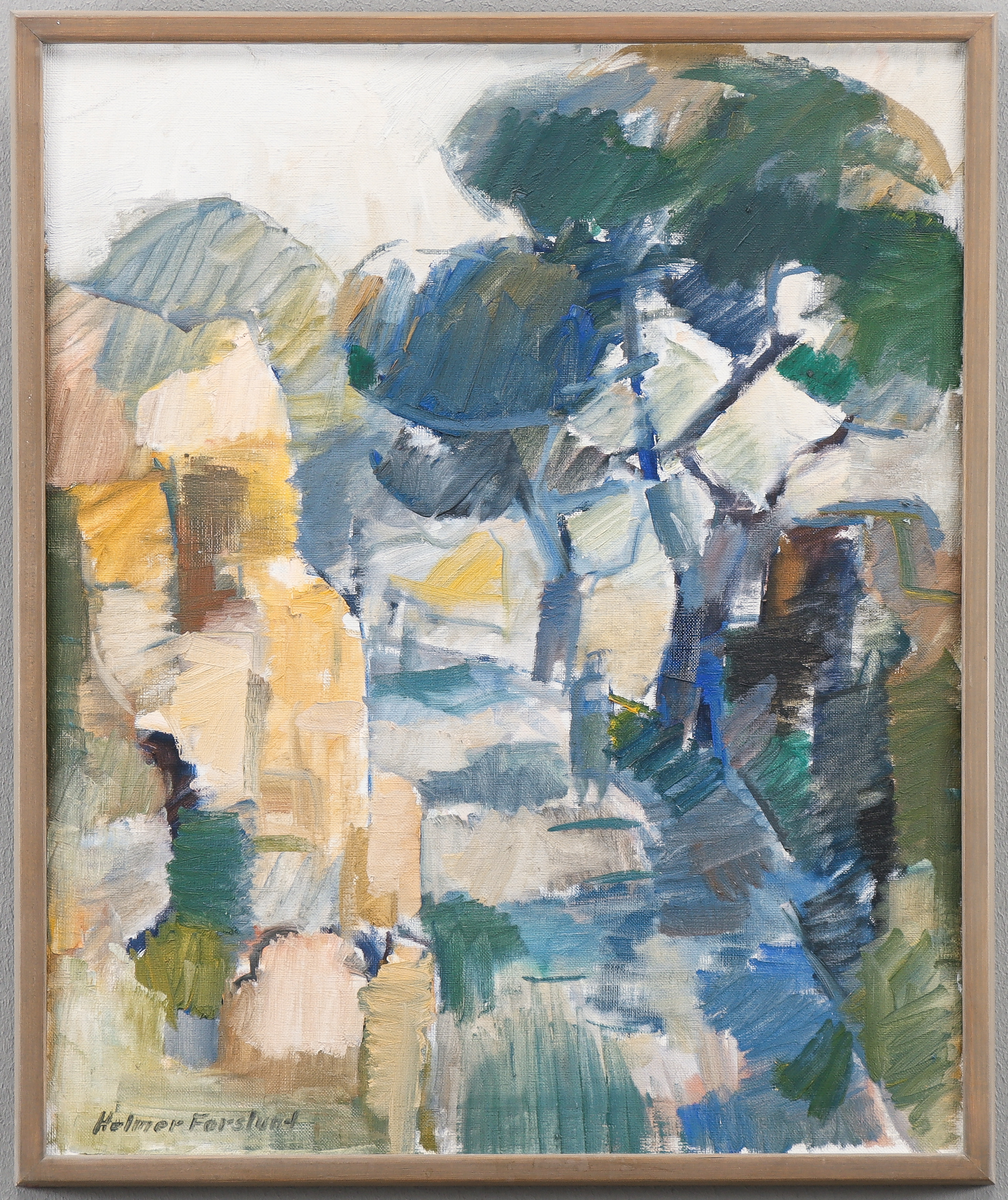 HELMER FORSLUND. Sydländskt landskap.