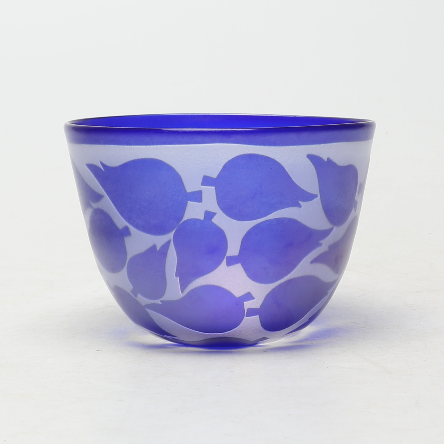 BERTIL VALLIEN. SKÅL, glas, Boda.Åfors, osignerad.