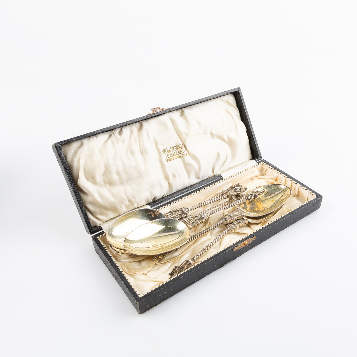 SKEDAR, 6 st, silver, barockstil, 1900-talets första hälft.