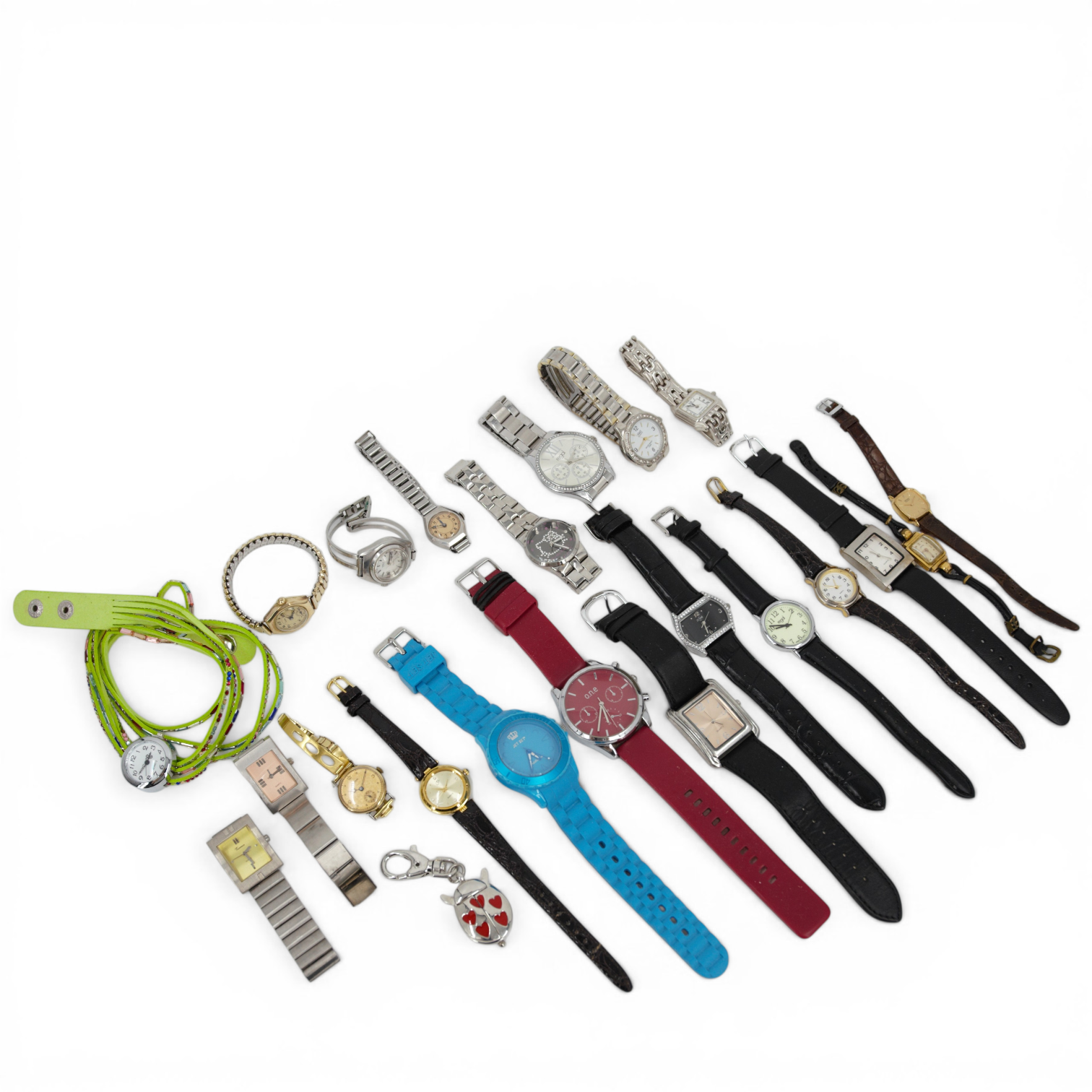 ARMBANDSUR, 21 st. dam, stål, olika märken, mest quartz, enstaka manuella.