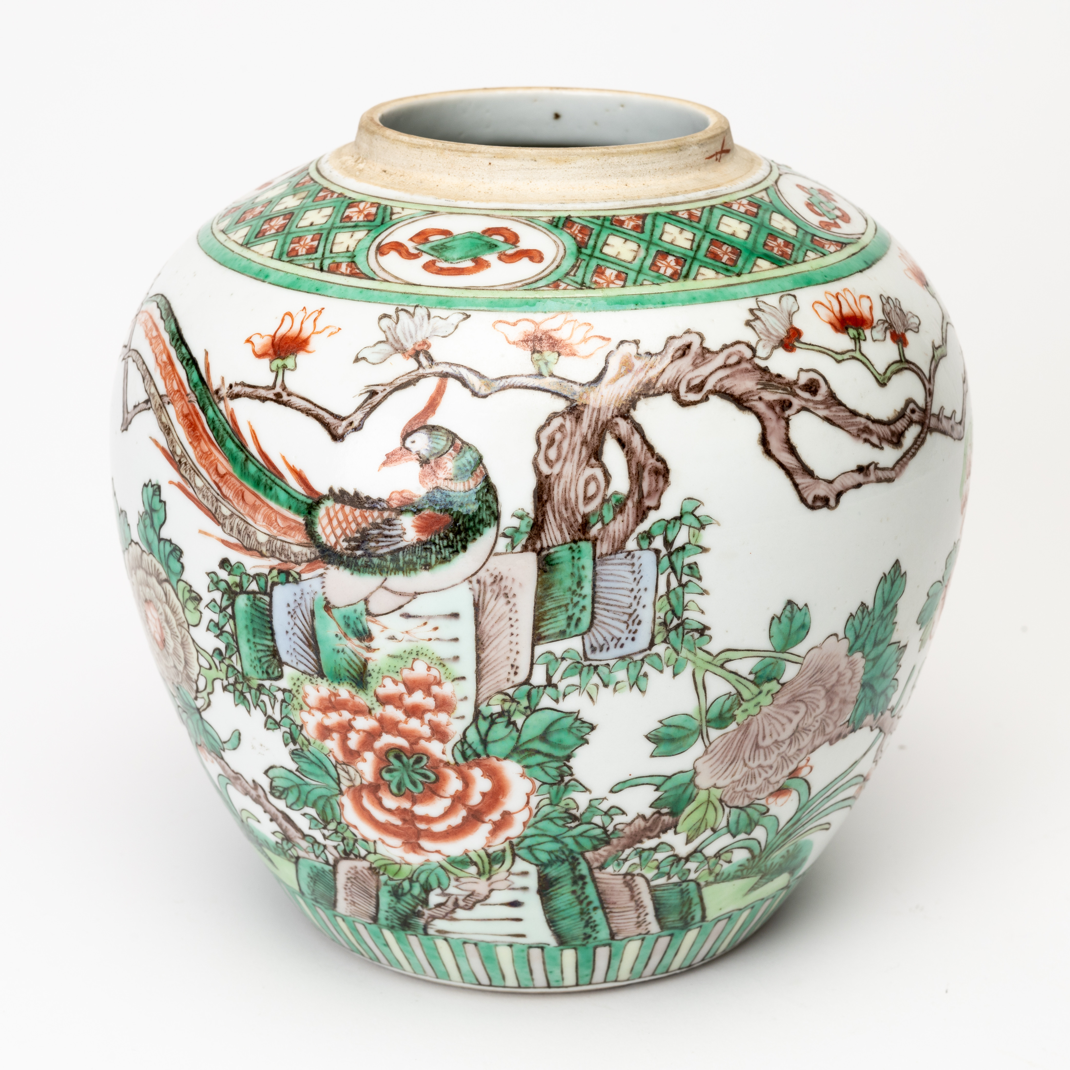 BOJAN, porslin, Famille verte, Kina, Qingdynastin 1800-tal.