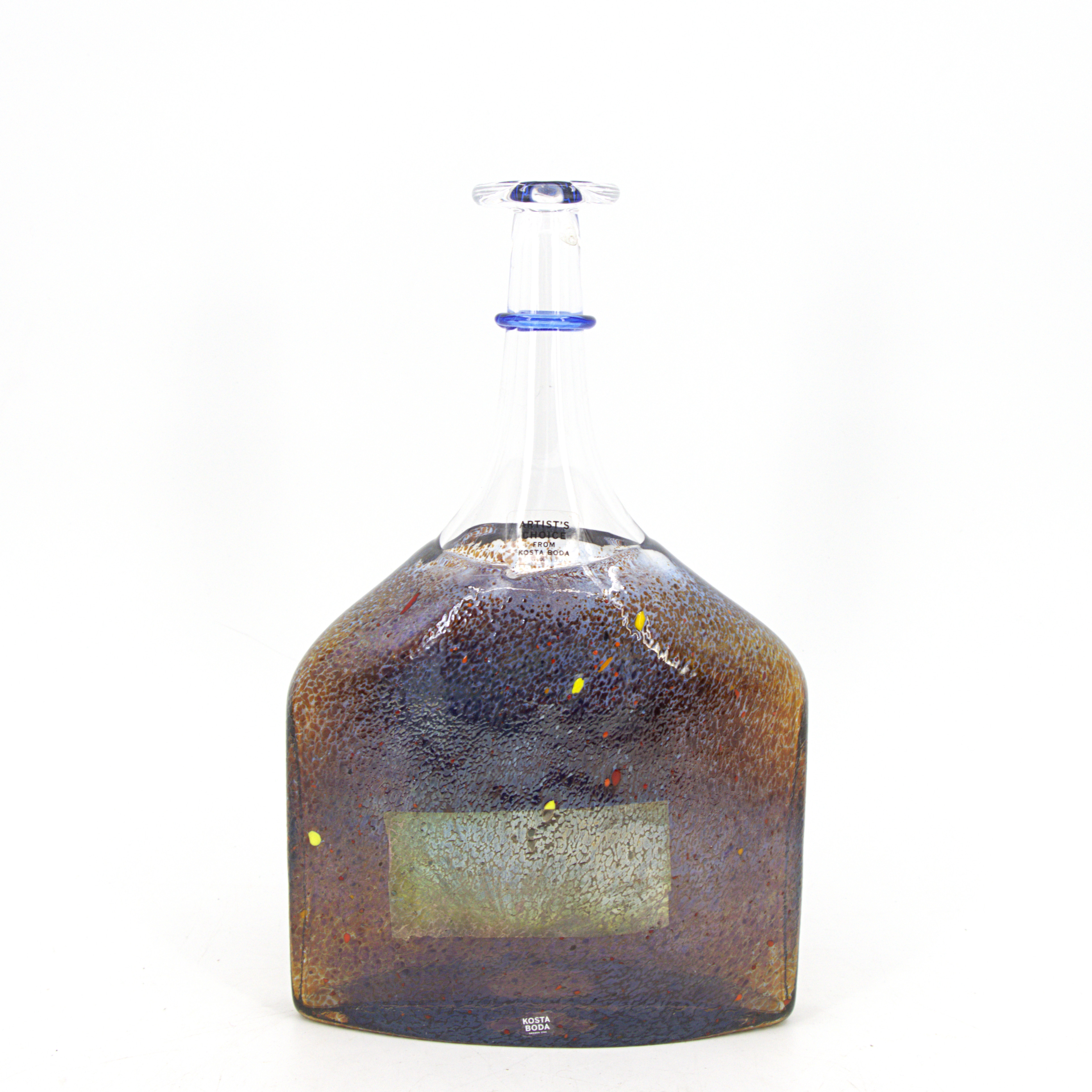 BERTIL VALLIEN. Flaska, "Satellite", signerad, Artist Collection, Kosta Boda.