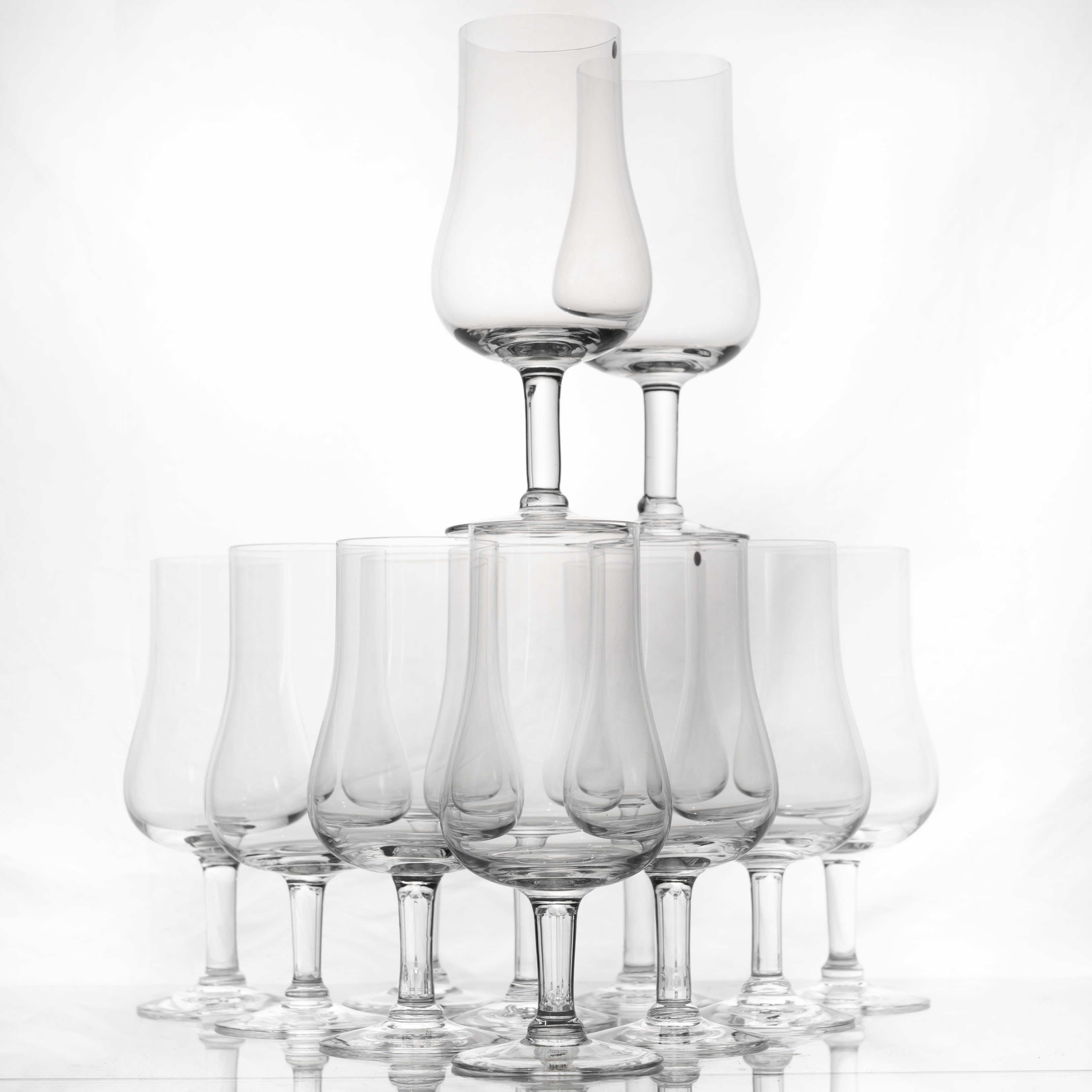 Vinprovarglas, Älghults Glasbruk, 12 stycken.